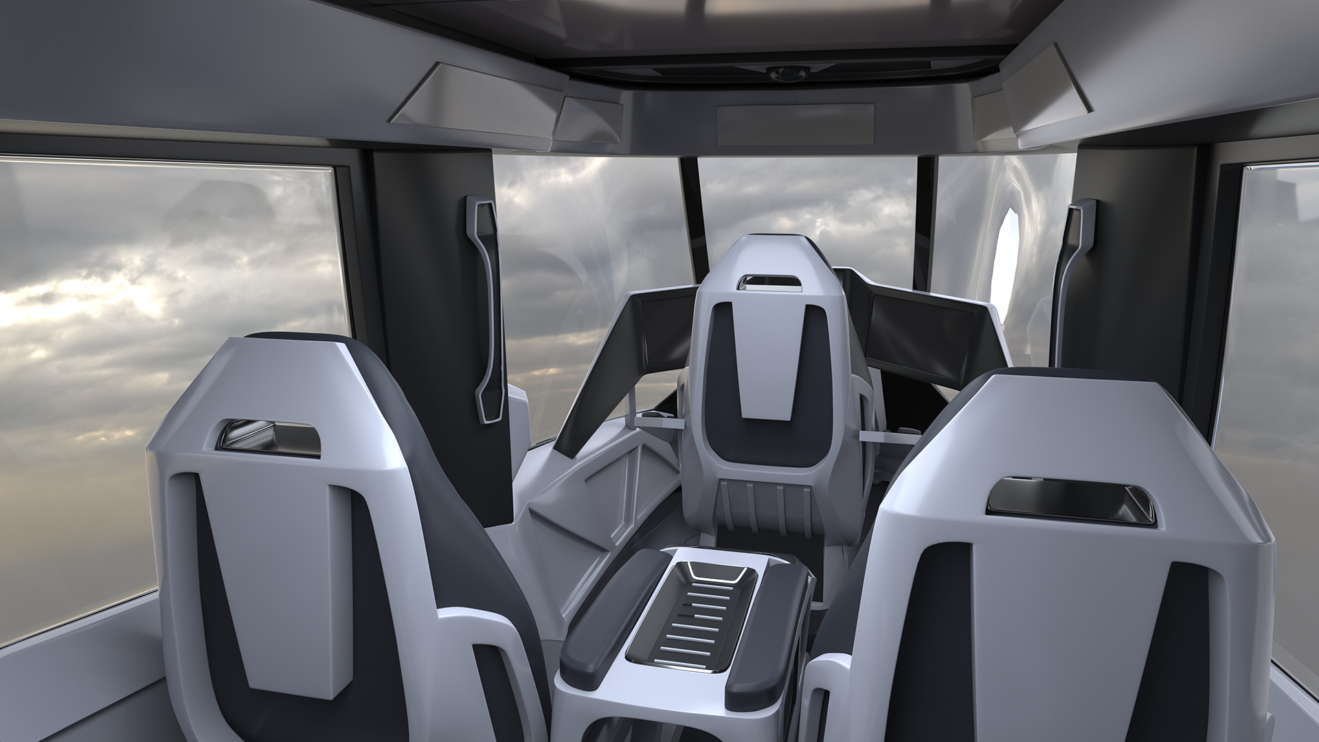 3D Flying Taxi Bell Nexus Rigged for Maya model