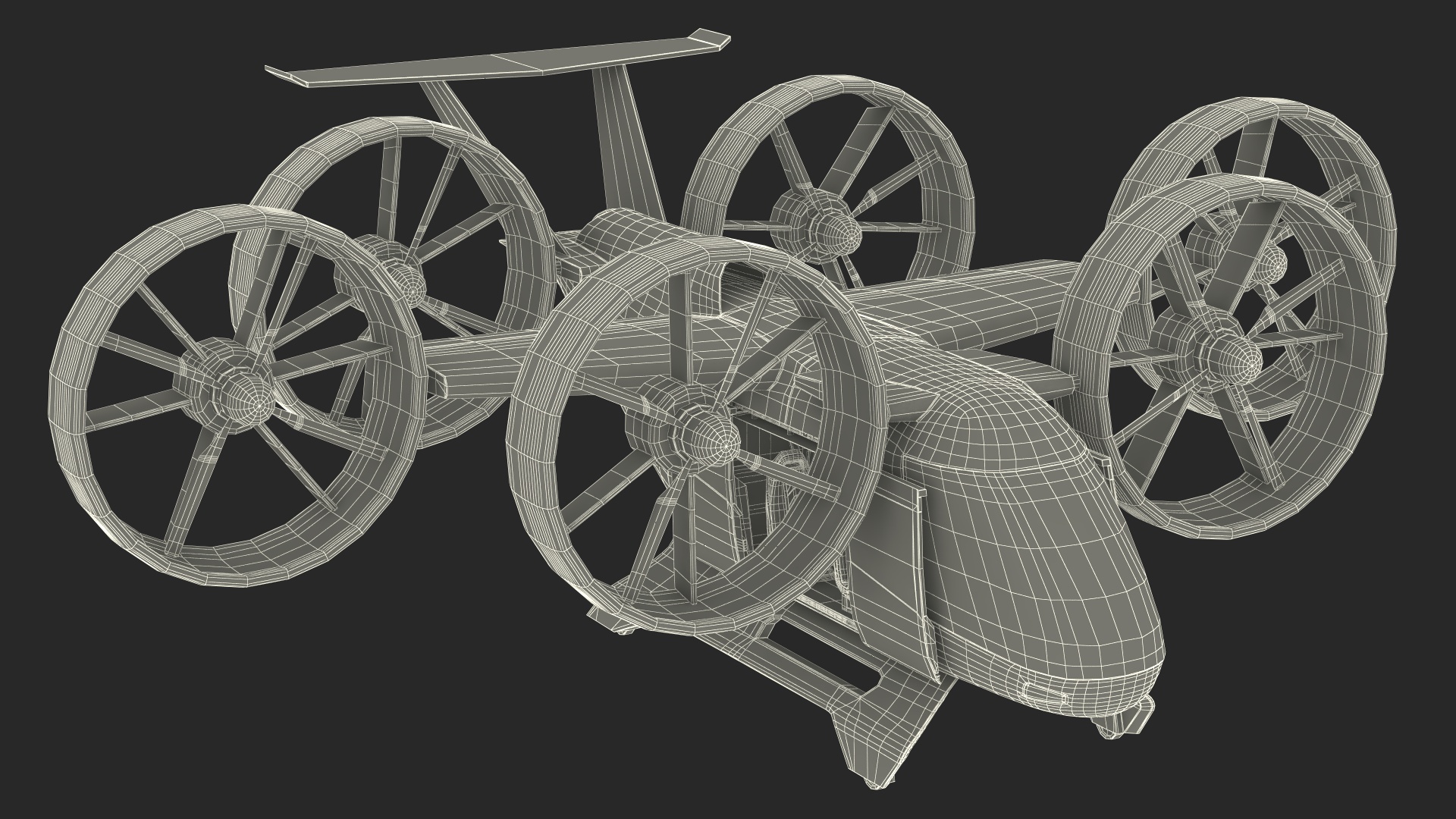 3D Flying Taxi Bell Nexus Rigged for Maya model