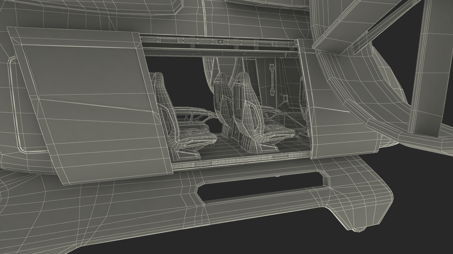 3D Flying Taxi Bell Nexus Rigged for Maya model