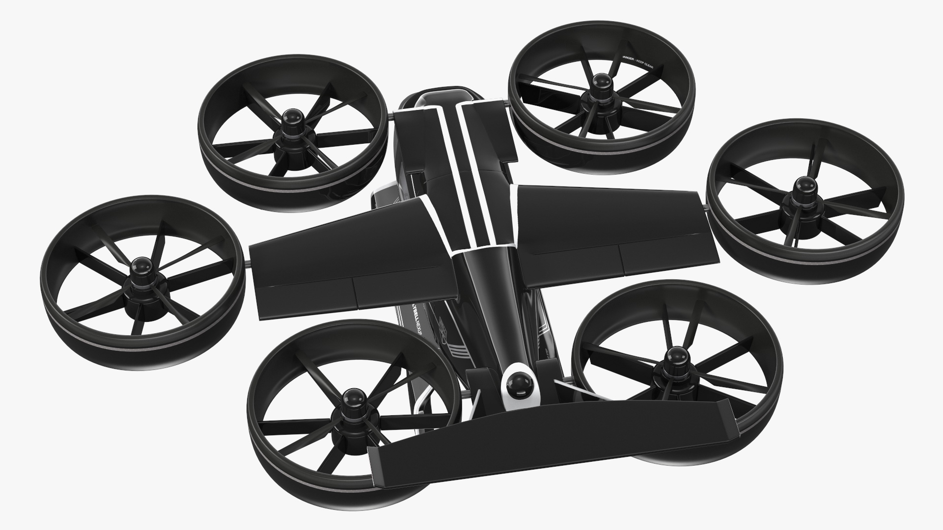 3D Flying Taxi Bell Nexus Rigged for Maya model