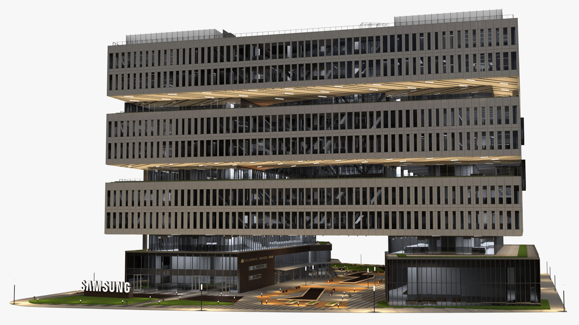 Samsung Office Night Glow Fur 3D model