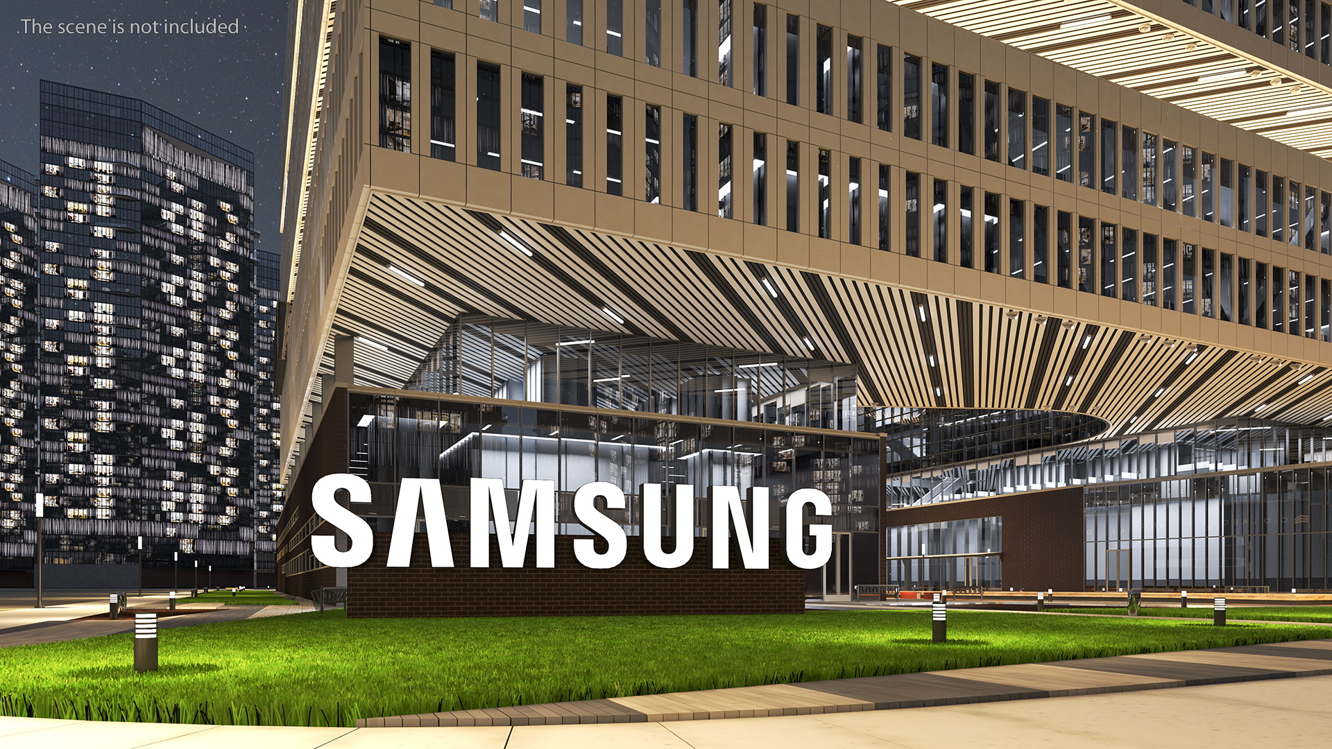 Samsung Office Night Glow Fur 3D model