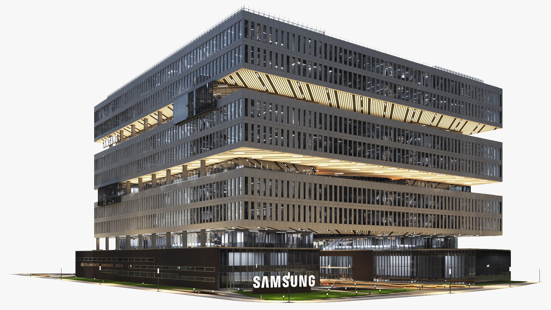 Samsung Office Night Glow Fur 3D model