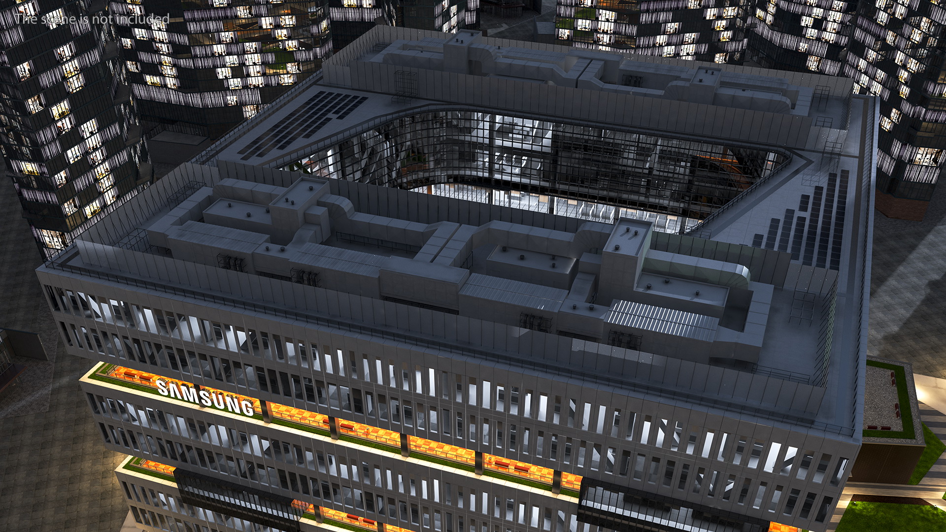 Samsung Office Night Glow Fur 3D model