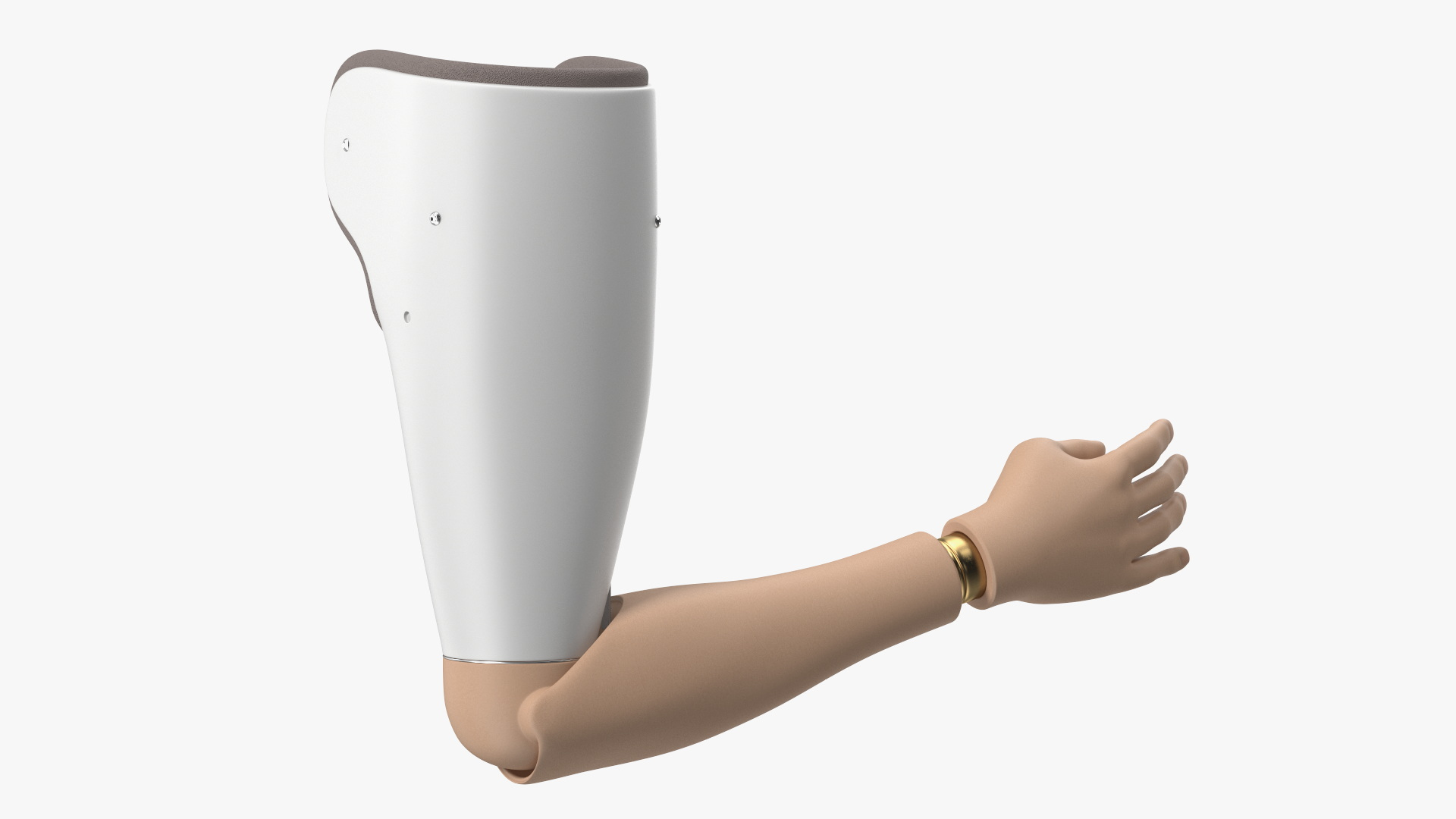 3D model Detailed Prosthetic Arm Rigged