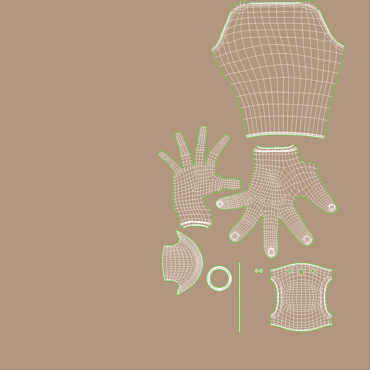 3D model Detailed Prosthetic Arm Rigged
