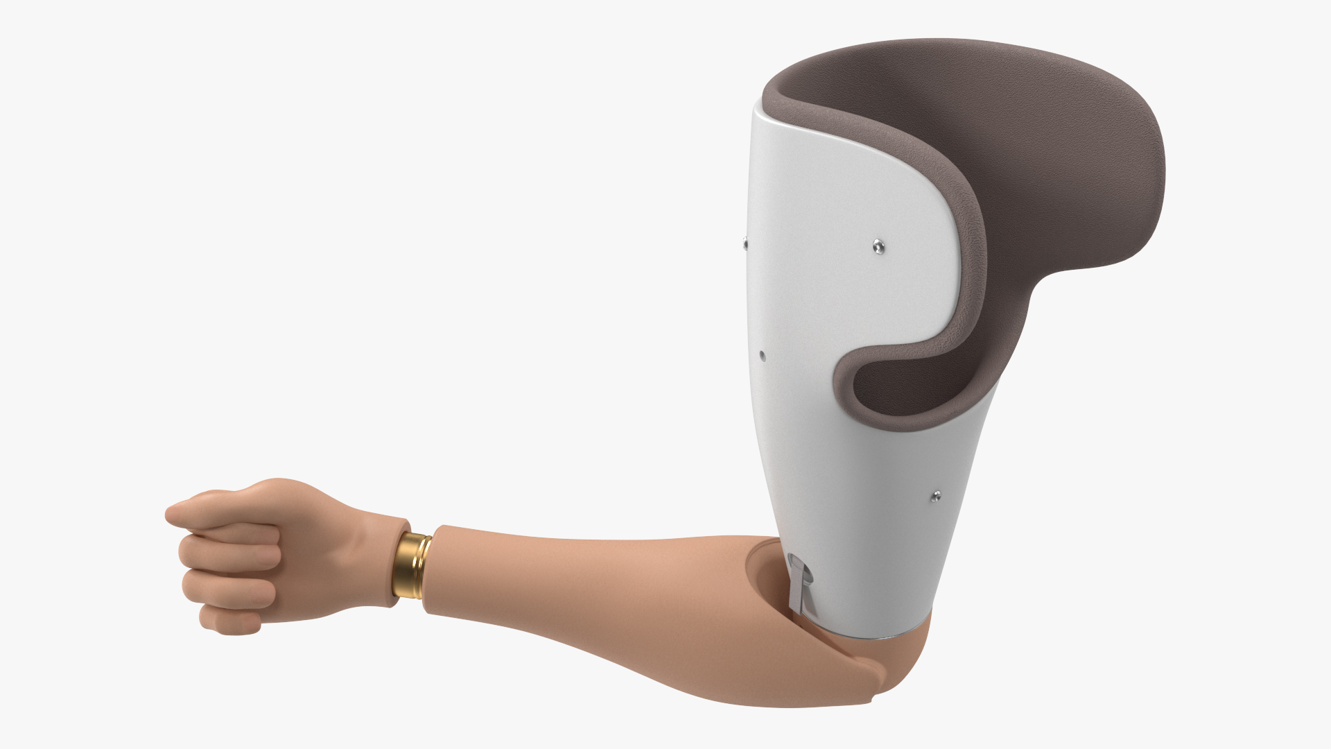 3D model Detailed Prosthetic Arm Rigged