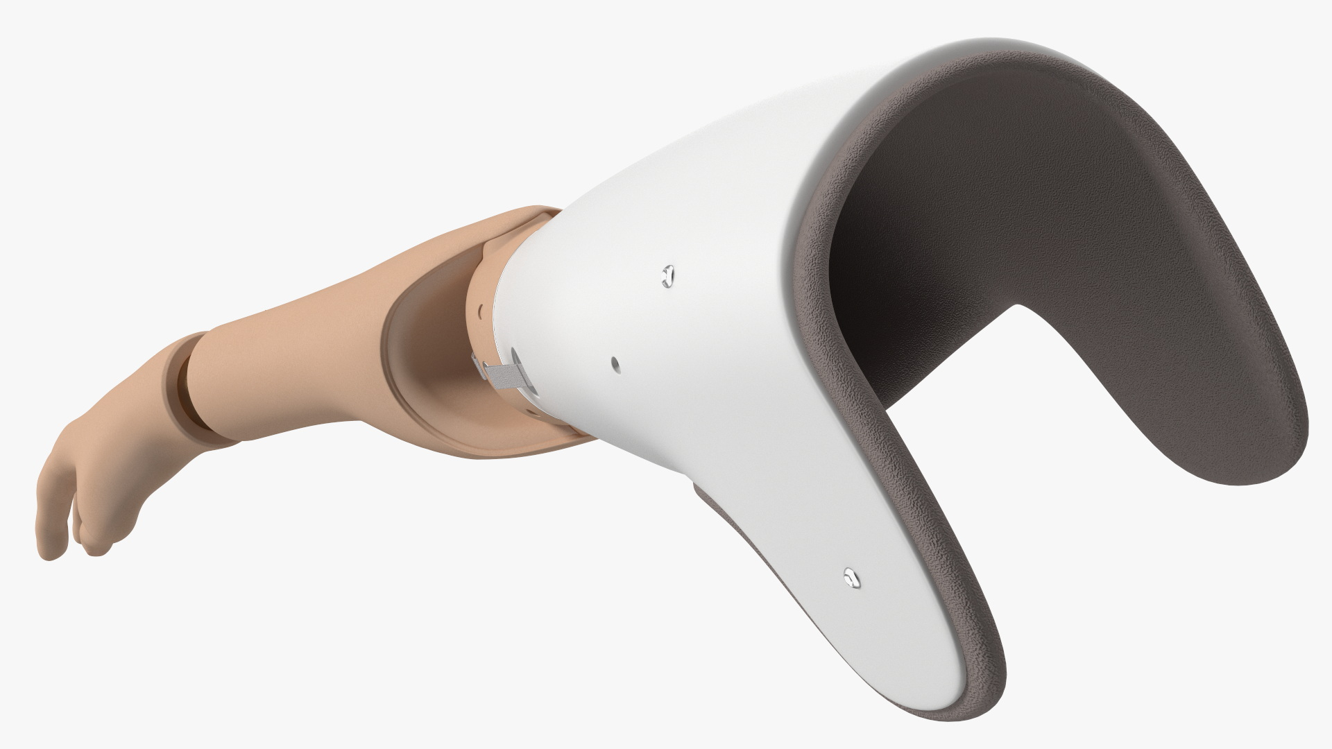 3D model Detailed Prosthetic Arm Rigged