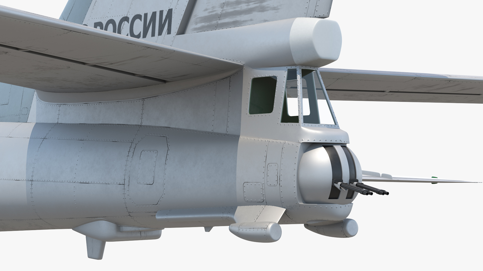 3D Strategic Missile Carrier Tu-95MC Bear Simple Interior Rigged