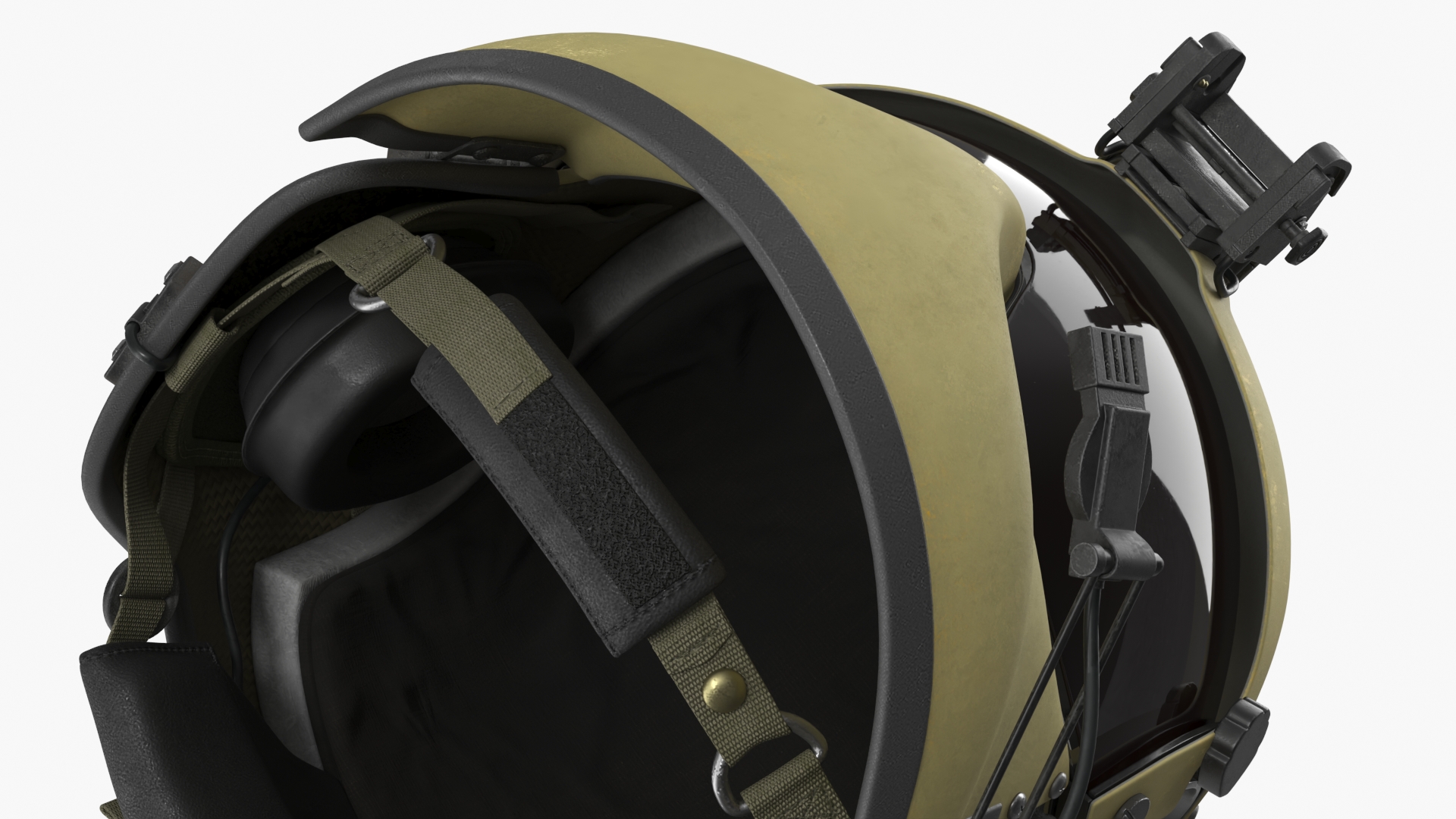 Tactical Protective Pilot Helmet Rigged - view 6