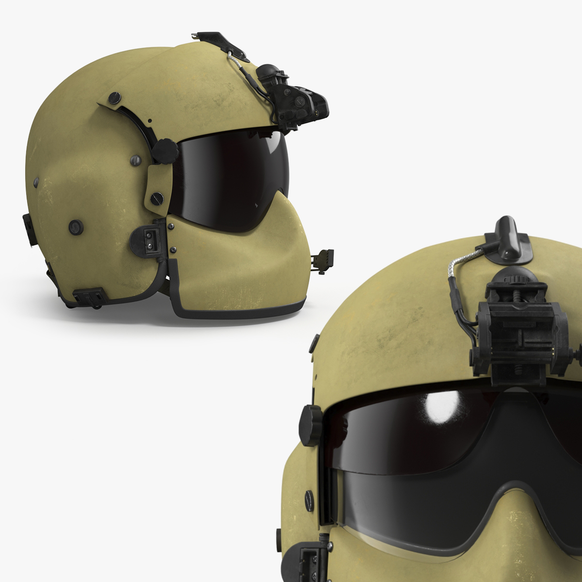 Tactical Protective Pilot Helmet Rigged - view 12
