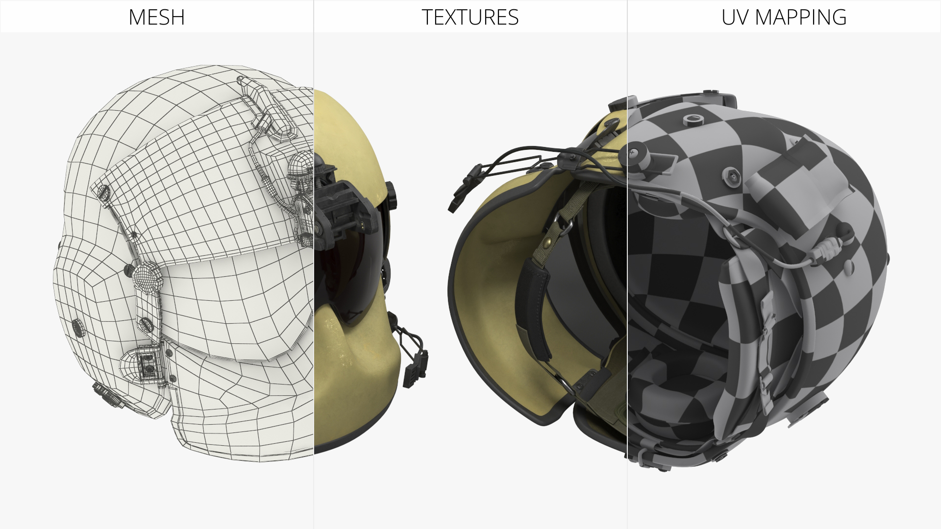 Tactical Protective Pilot Helmet Rigged - view 7