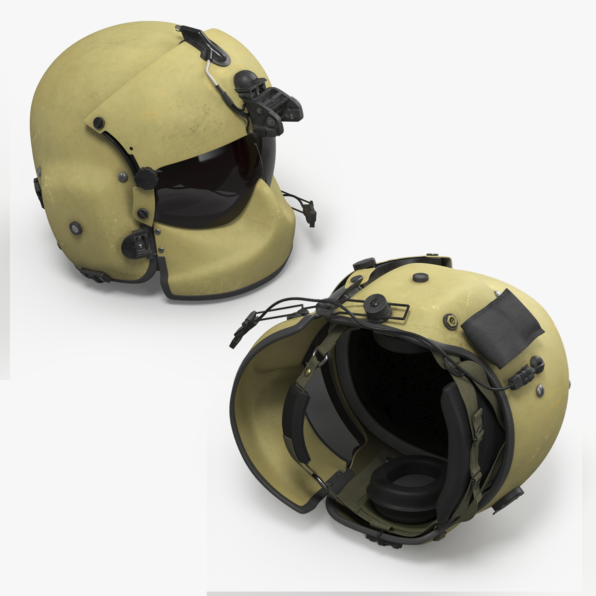 Tactical Protective Pilot Helmet Rigged - view 11