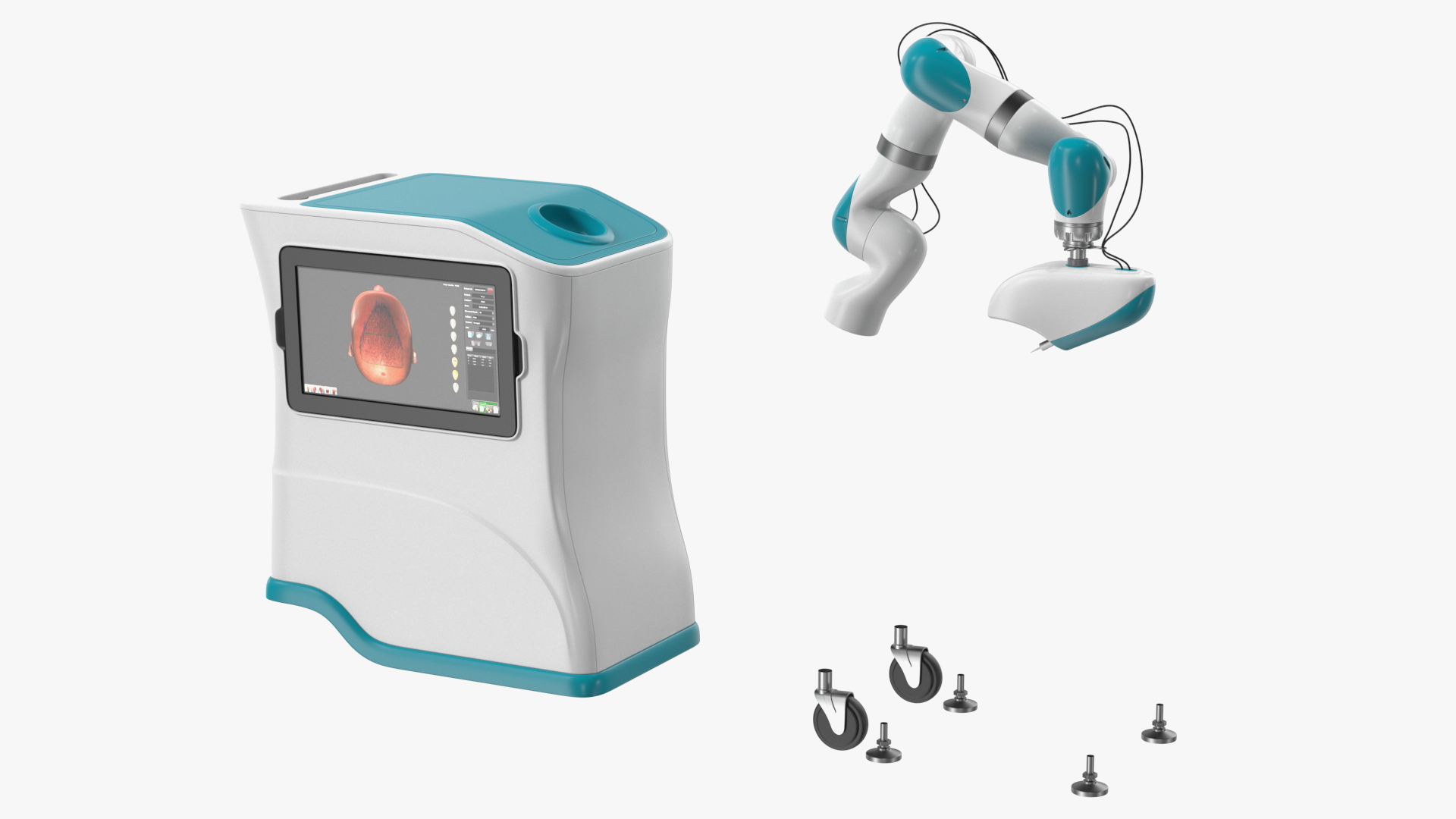 3D Robotic Hair Restoration Rigged
