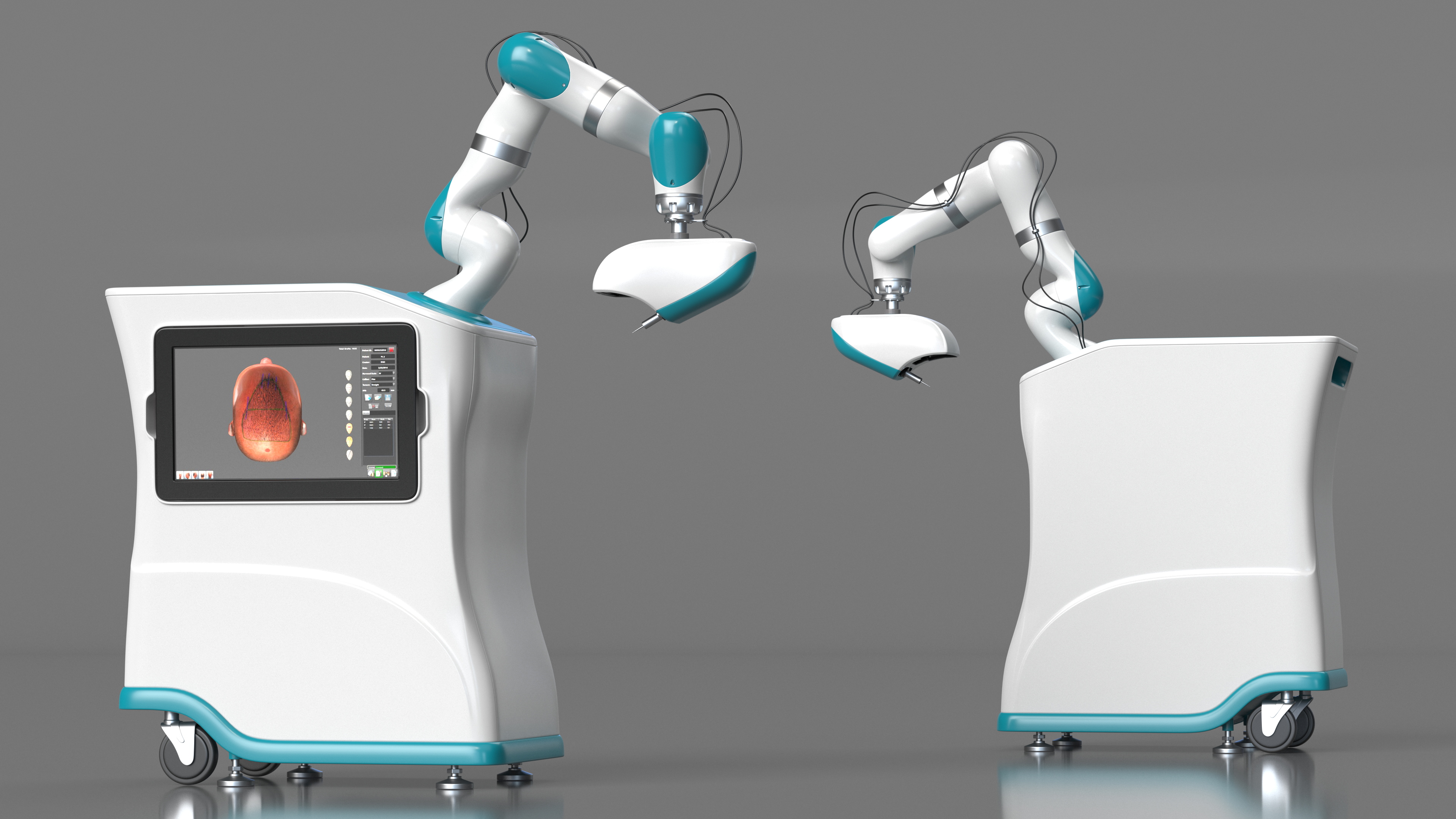 3D Robotic Hair Restoration Rigged