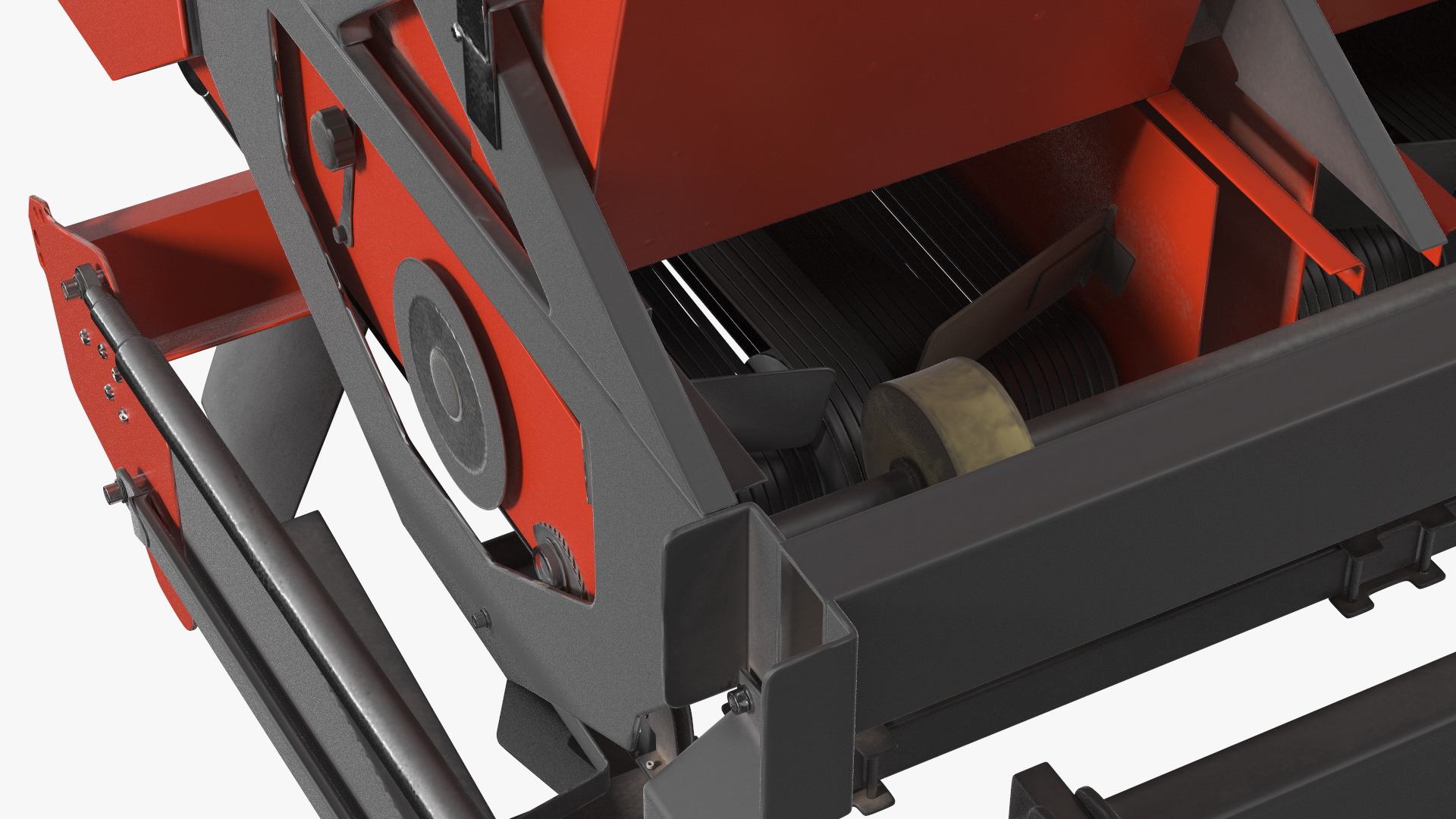 Vintage Tractor Ferguson With Potato Planter 3D model