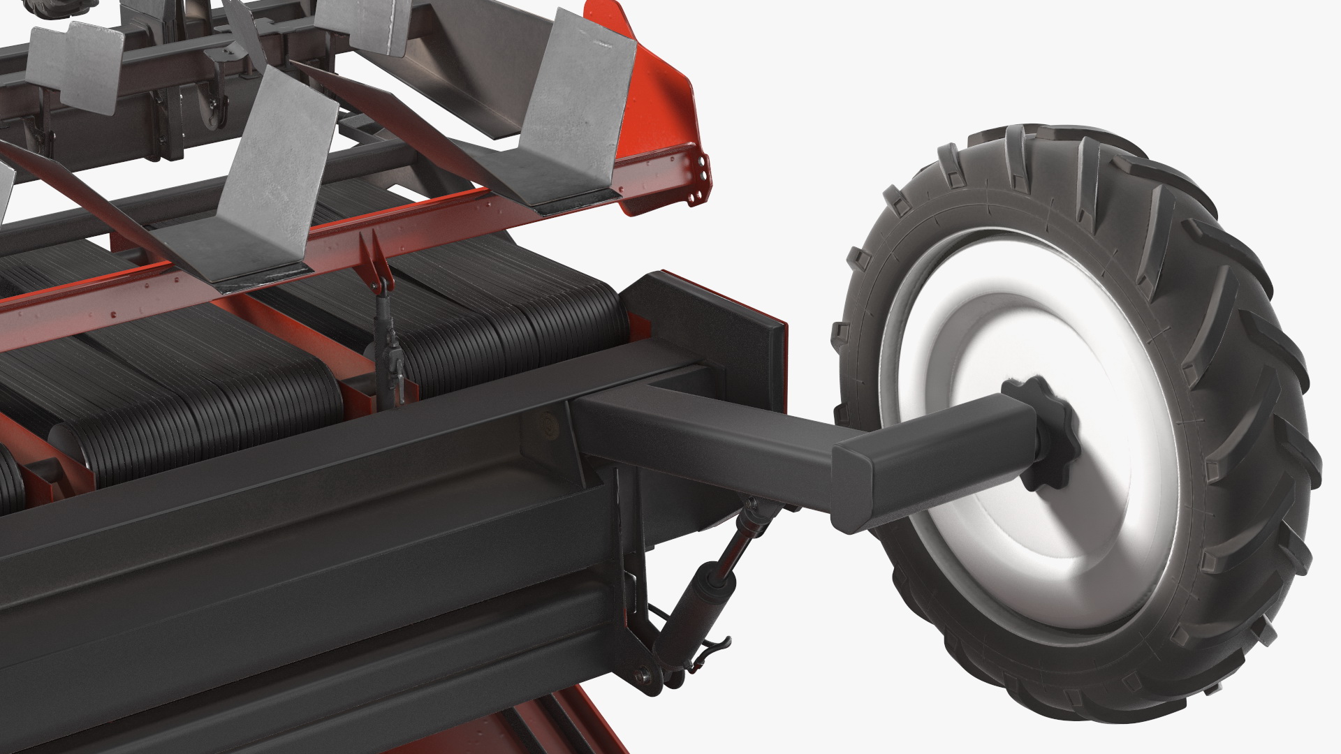Vintage Tractor Ferguson With Potato Planter 3D model