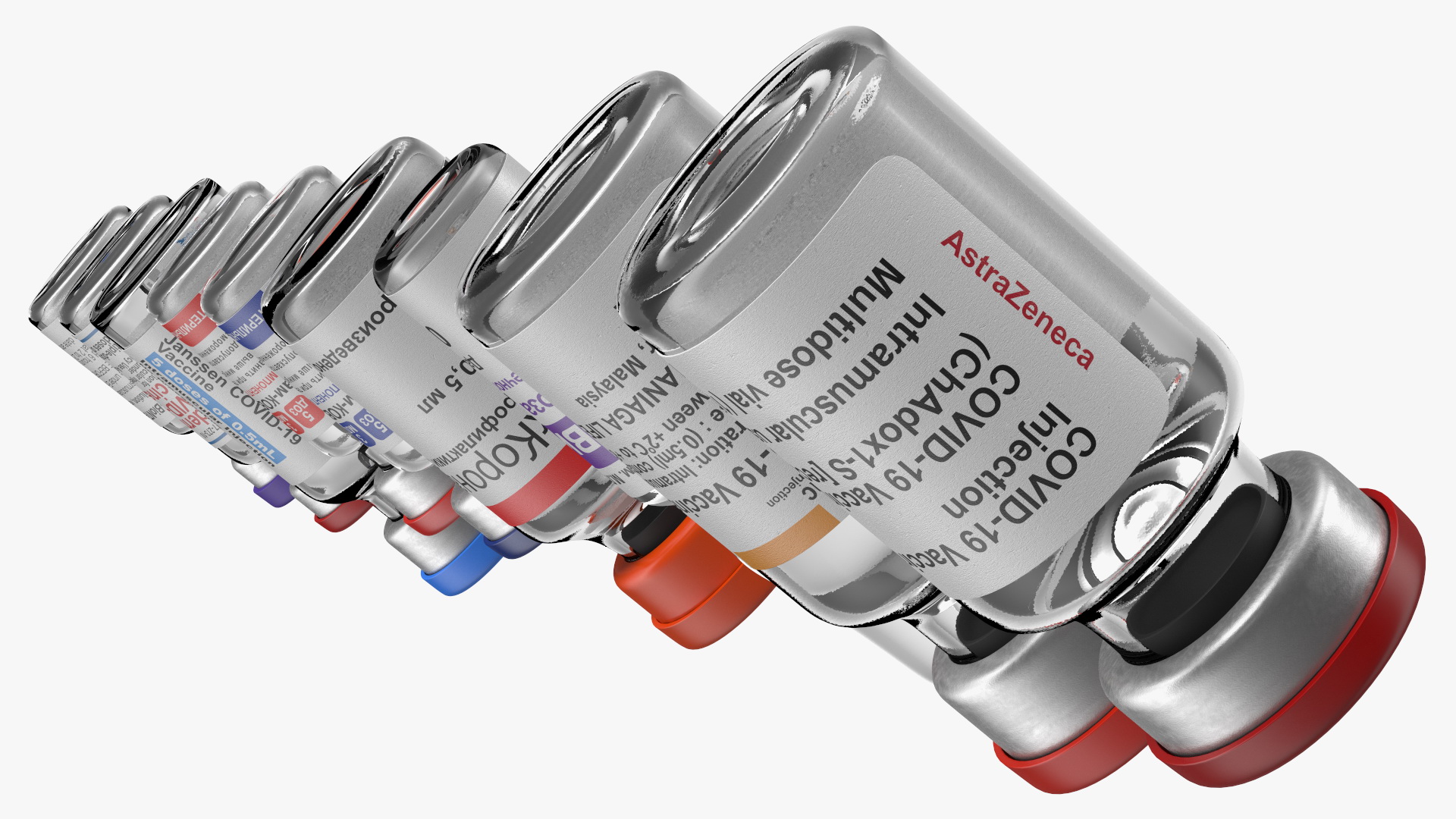 3D model Covid19 Vaccines Set