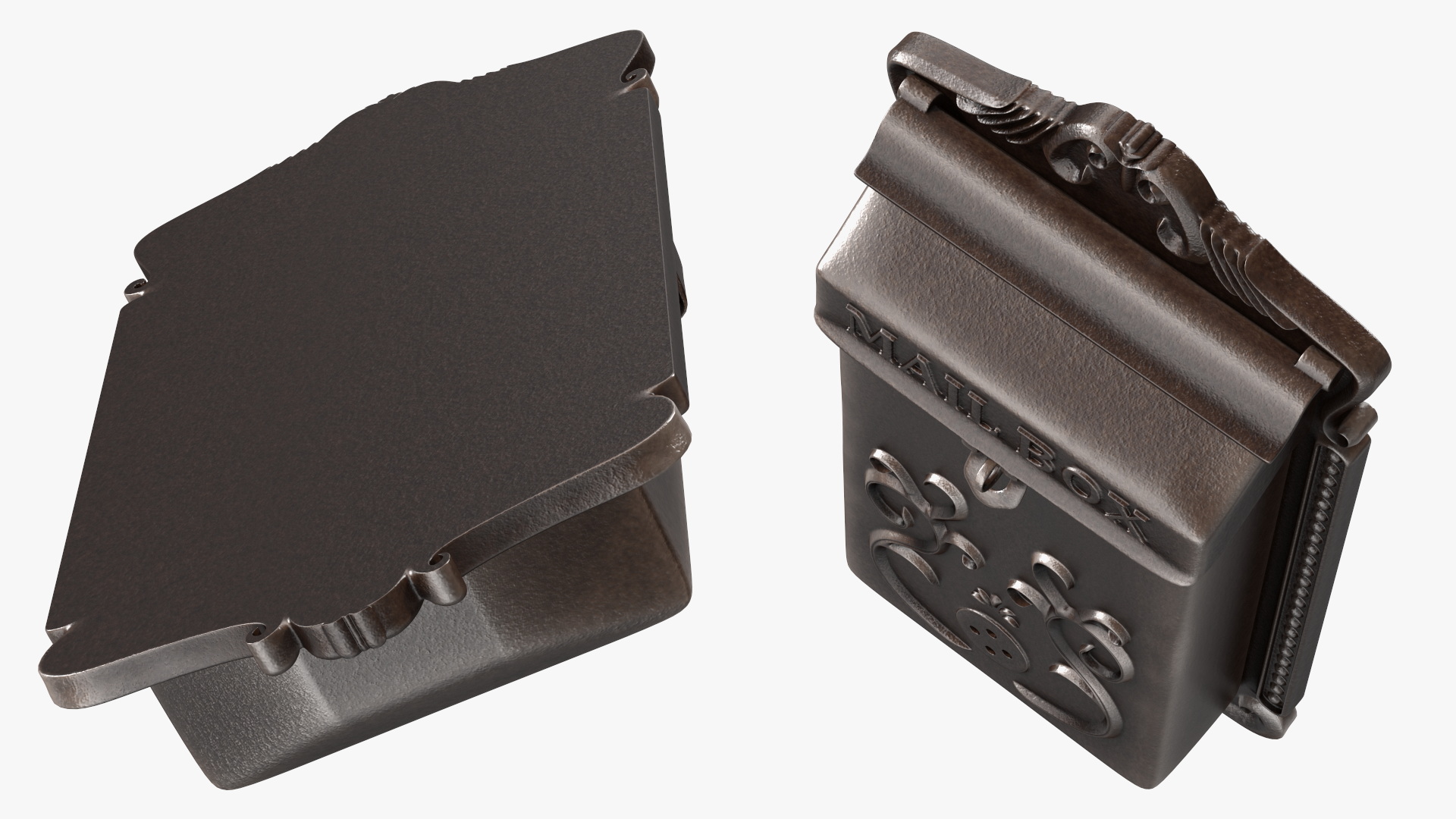 3D Vintage Wall Mounted Mailbox model