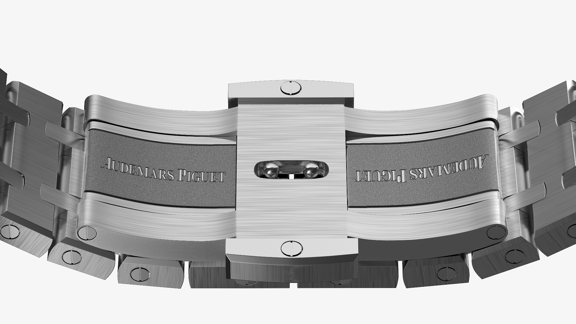 3D Audemars Piguet Royal Oak Smoked Blue White Gold Grande Tapisserie