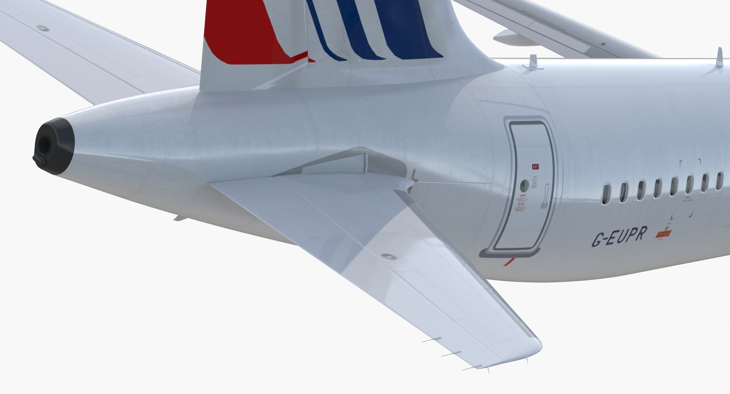 3D Airbus A321 with Interior and Cockpit Air France model