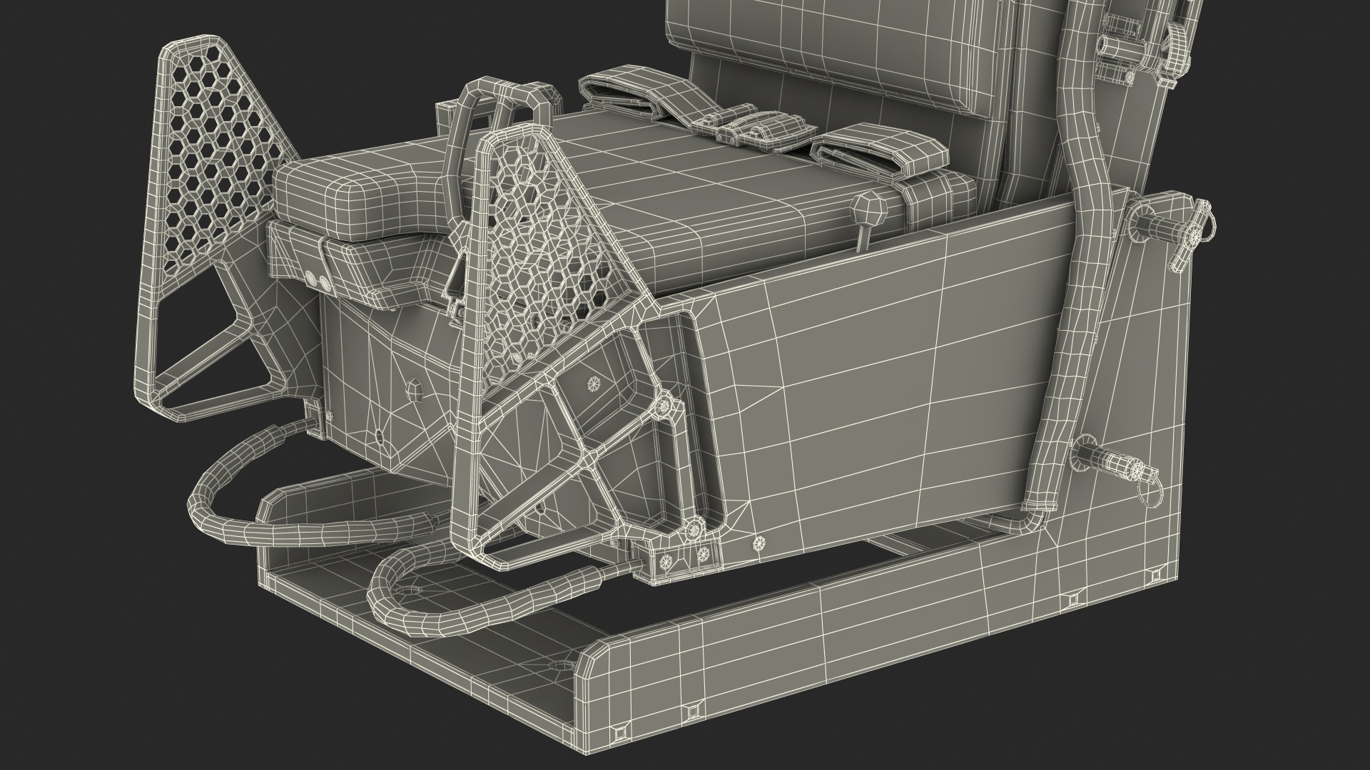 3D Ejectable Airplane Seat ACES FIVE model