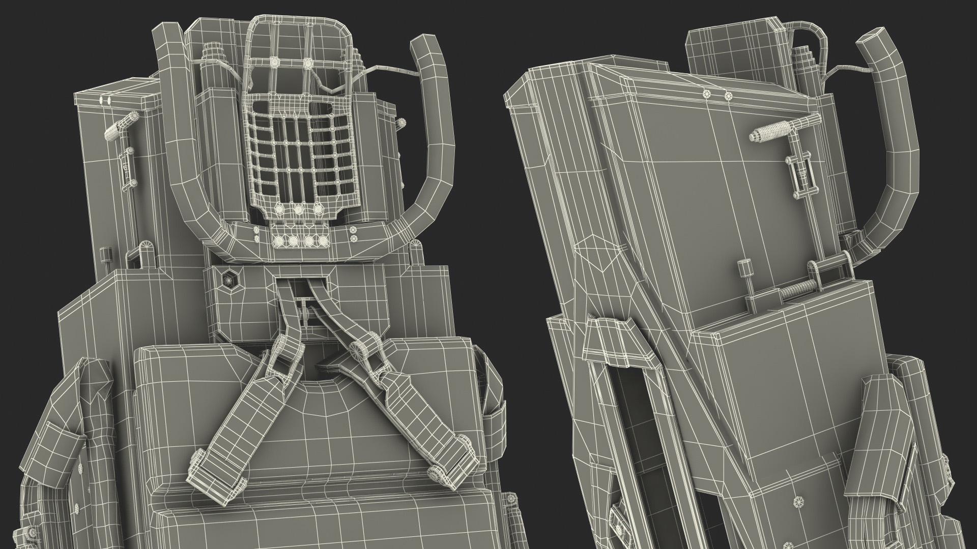 3D Ejectable Airplane Seat ACES FIVE model