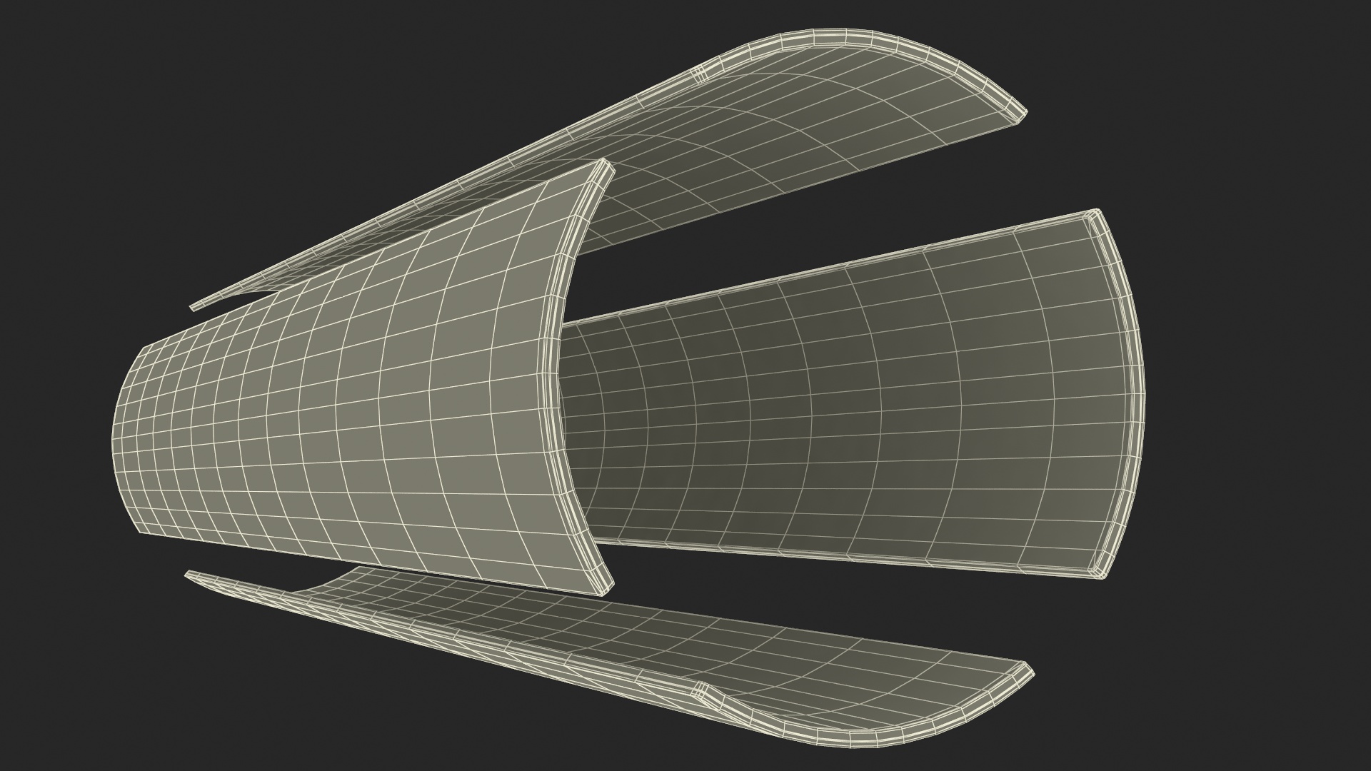 Structure of Wood Bark 3D