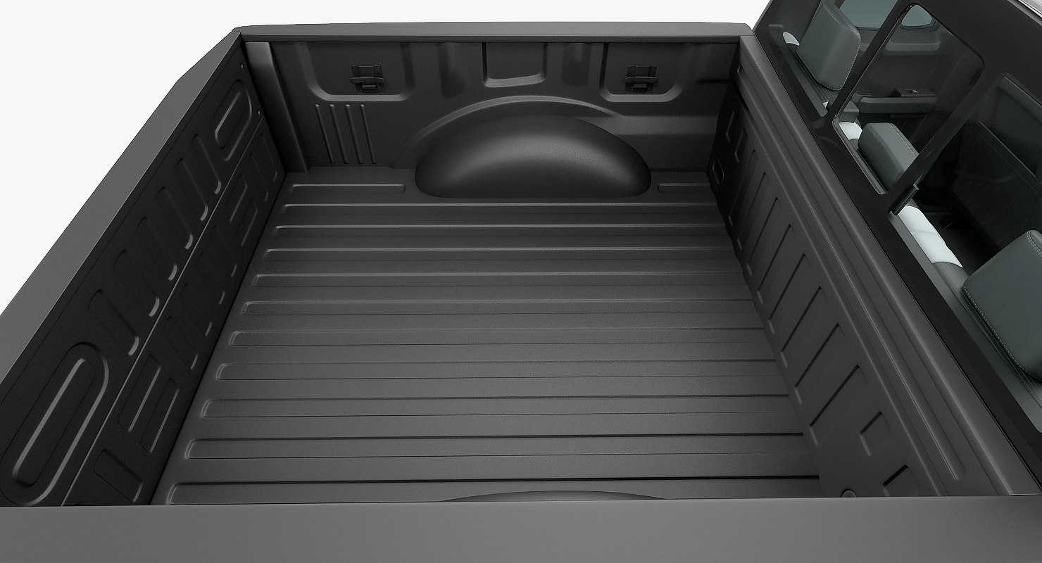 Police Pickup Truck Generic Rigged 3D model