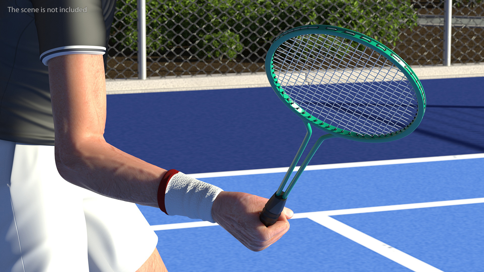 3D Badminton Rackets and Shuttlecock model