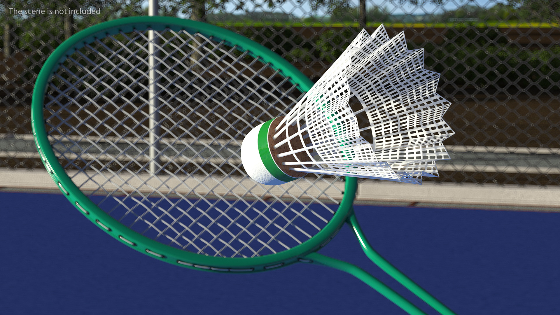 3D Badminton Rackets and Shuttlecock model