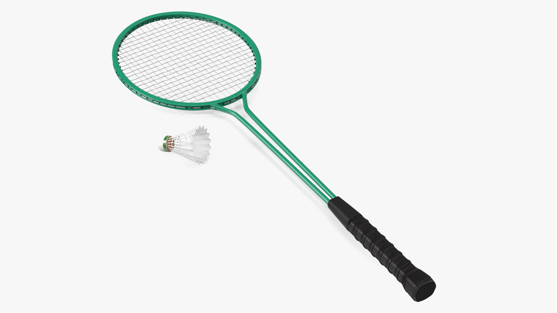 3D Badminton Rackets and Shuttlecock model