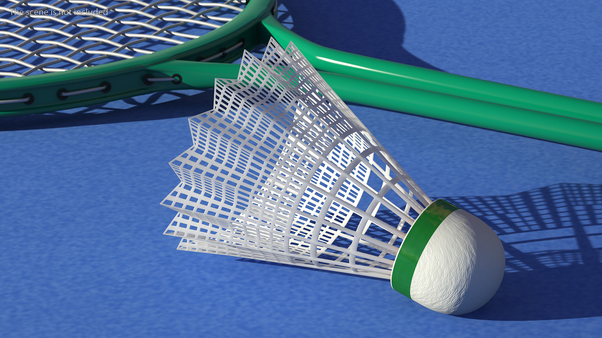 3D Badminton Rackets and Shuttlecock model