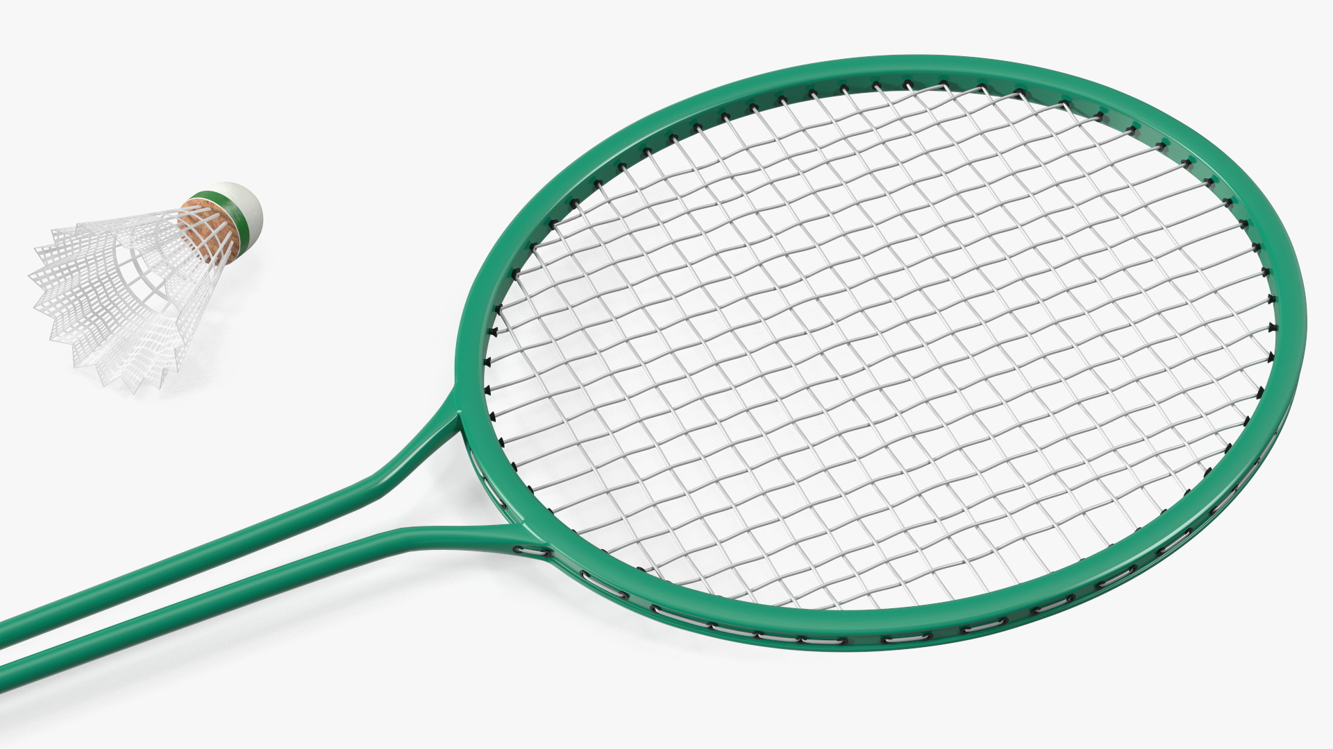 3D Badminton Rackets and Shuttlecock model