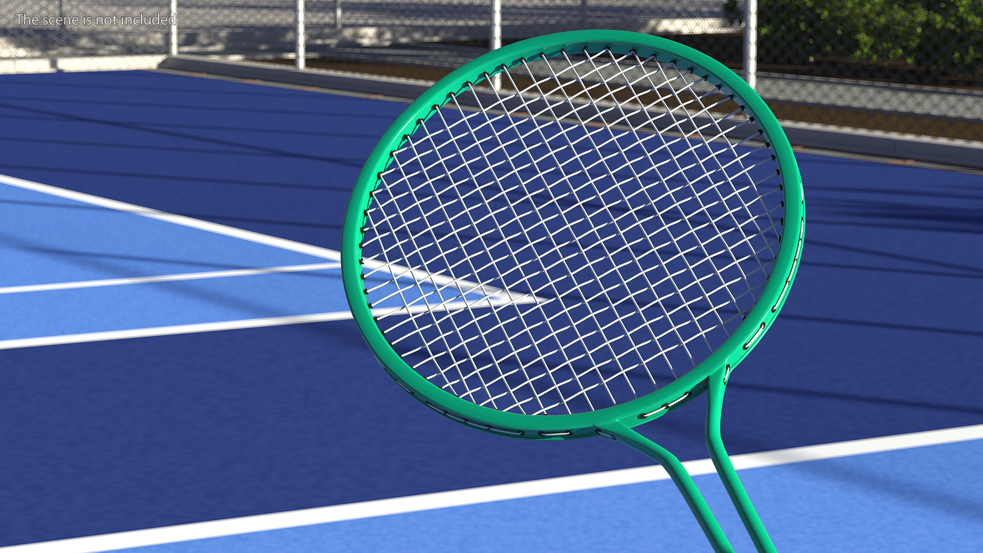 3D Badminton Rackets and Shuttlecock model