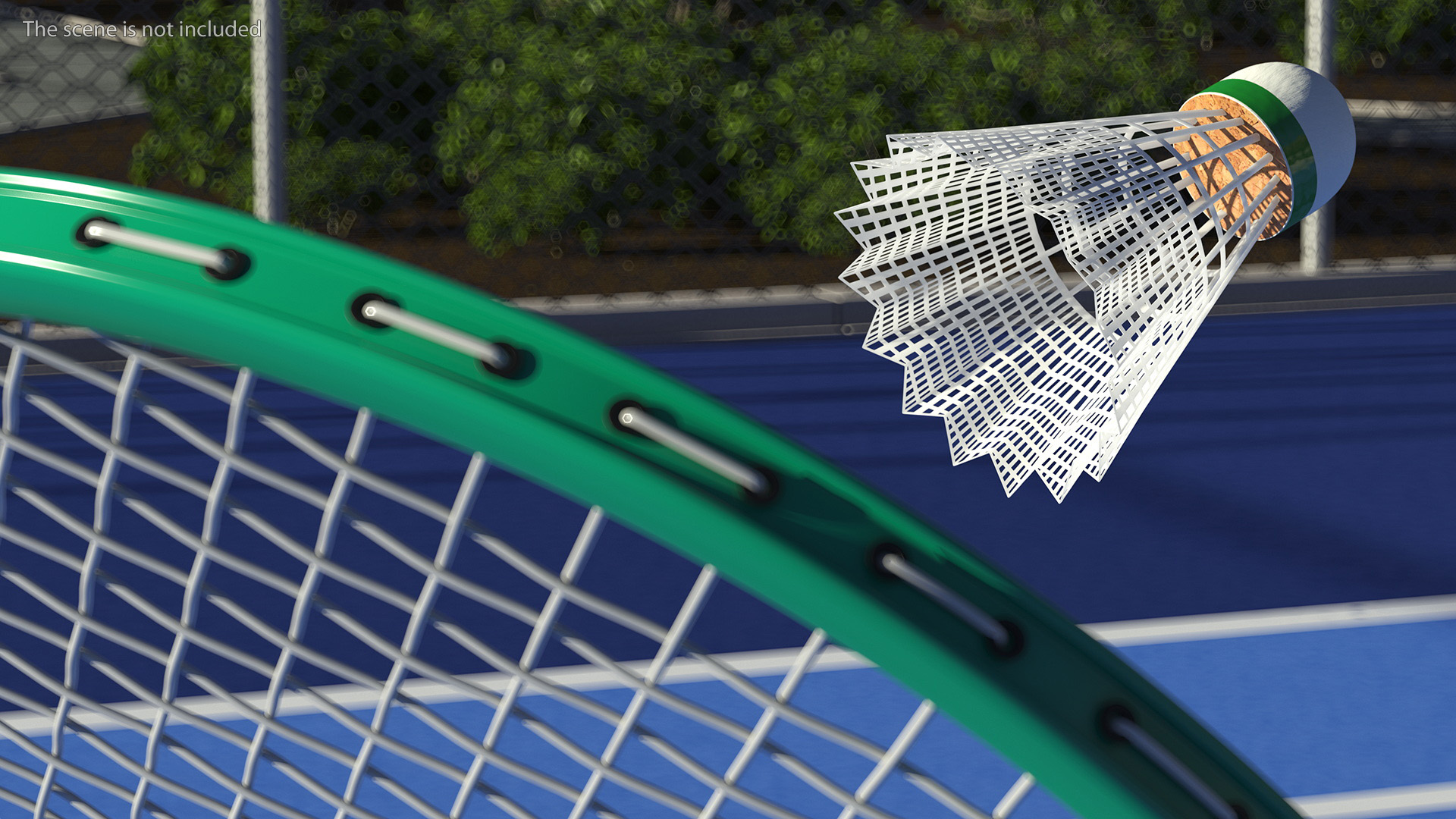3D Badminton Rackets and Shuttlecock model