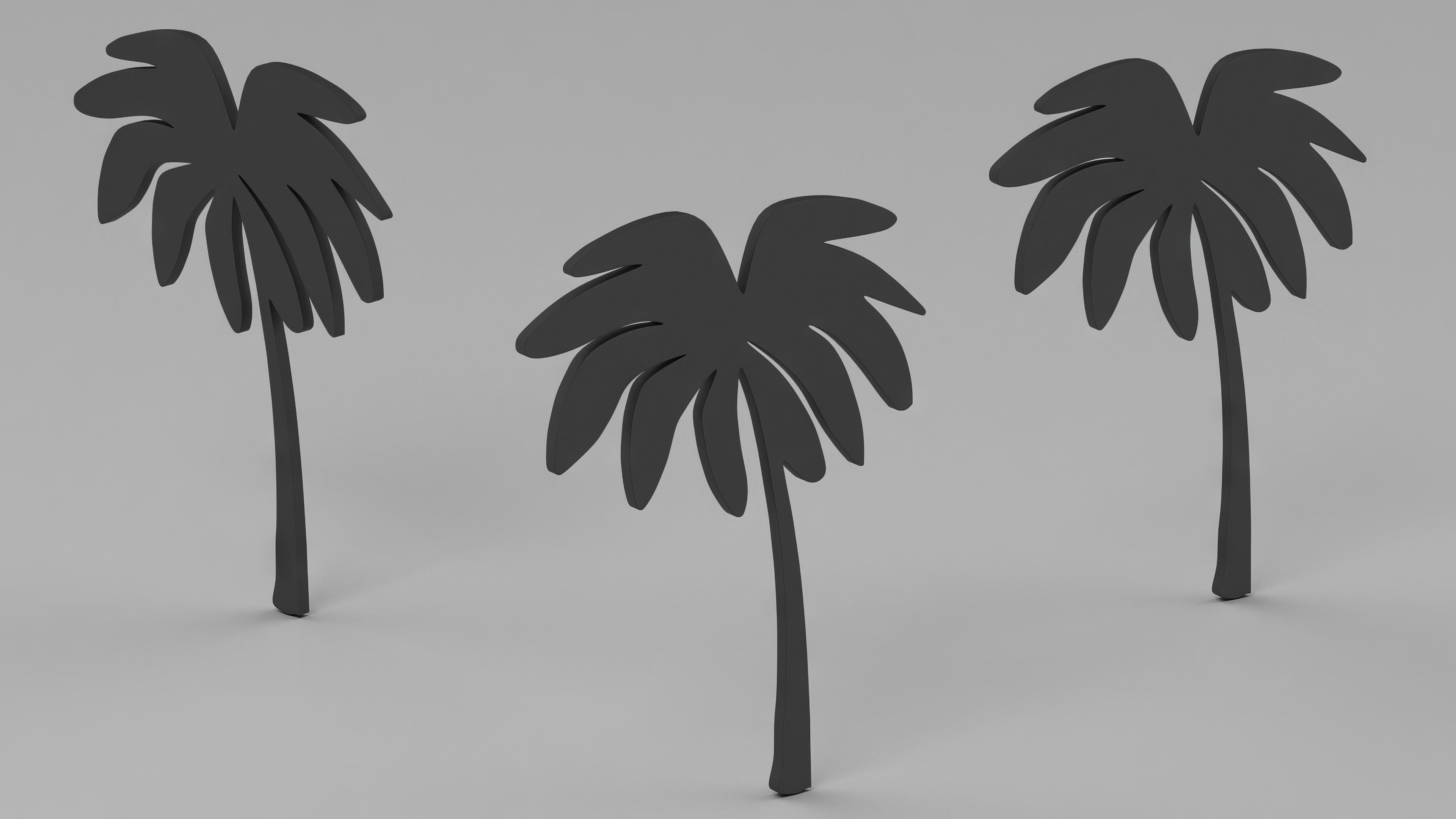 3D model Palm Tree Silhouette