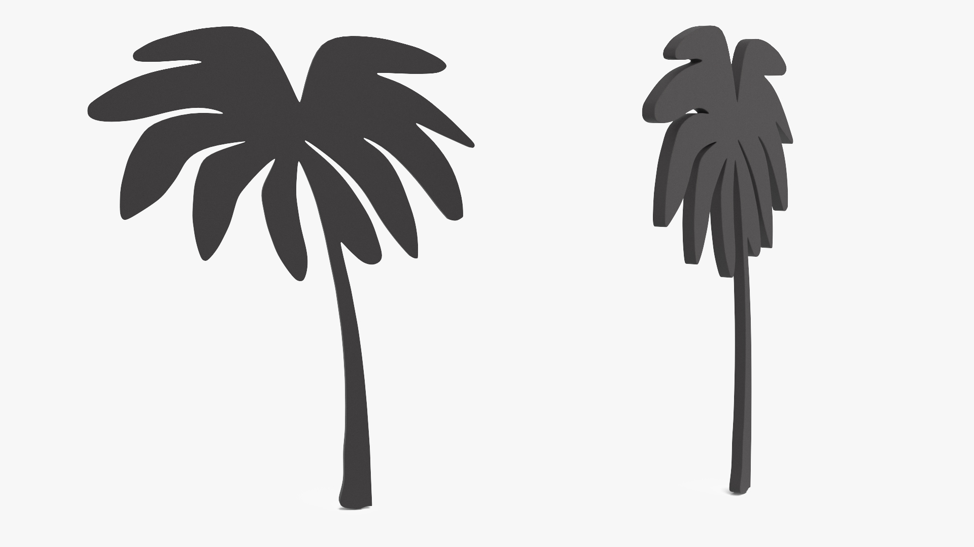 3D model Palm Tree Silhouette