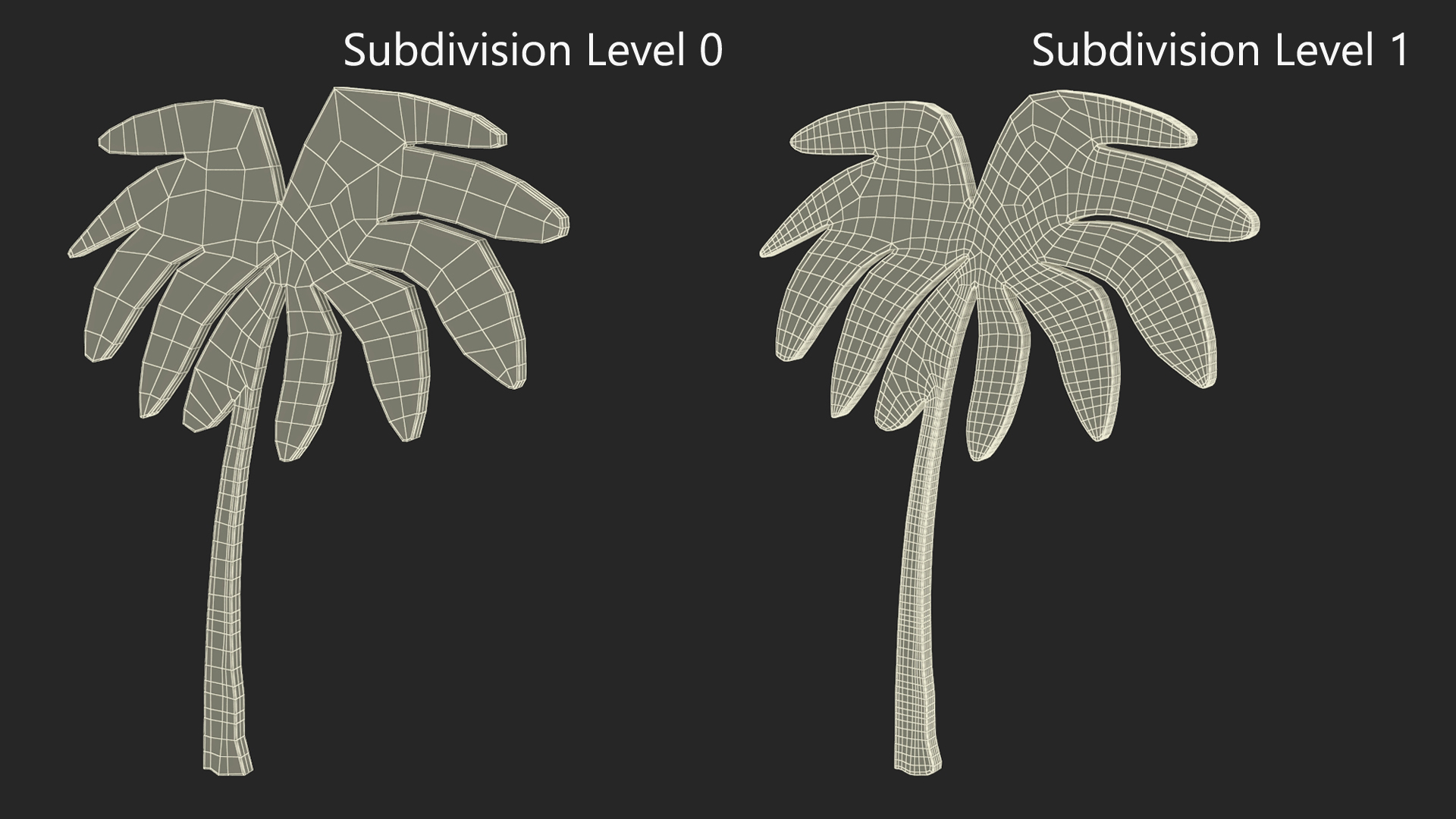 3D model Palm Tree Silhouette
