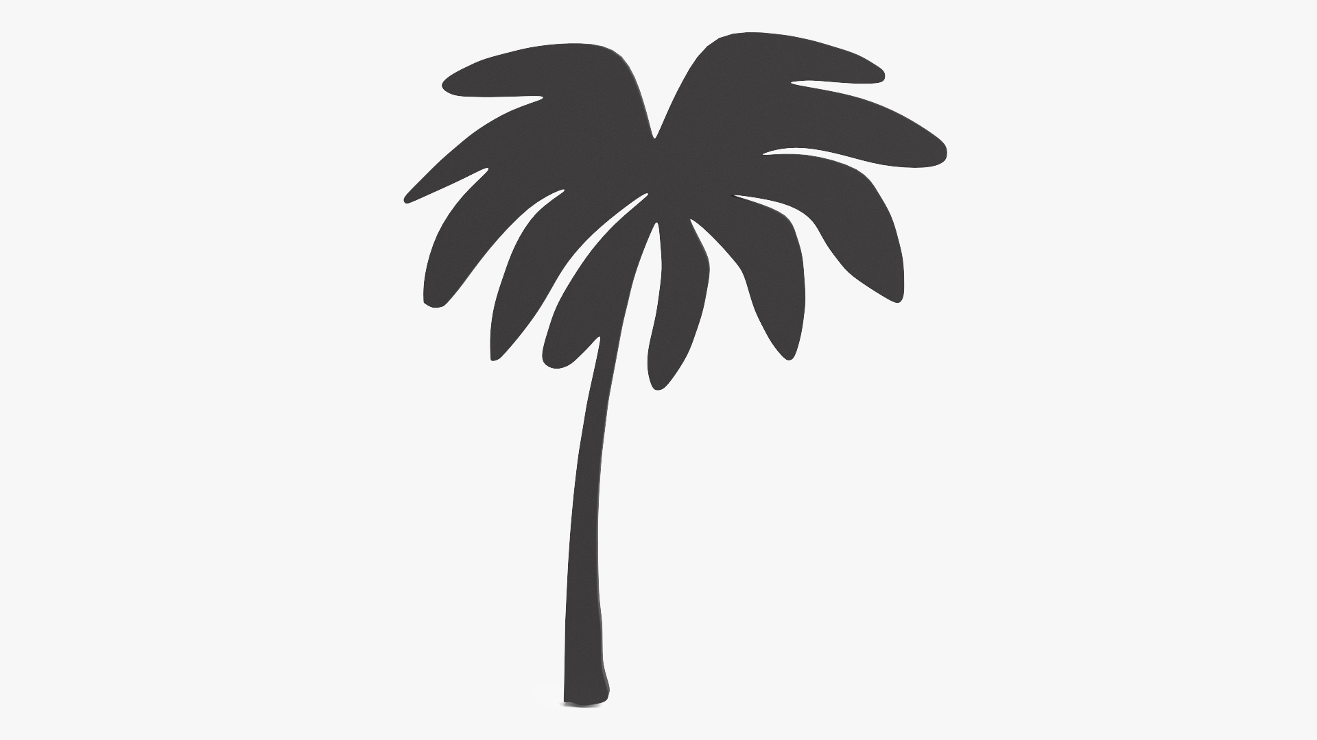 3D model Palm Tree Silhouette