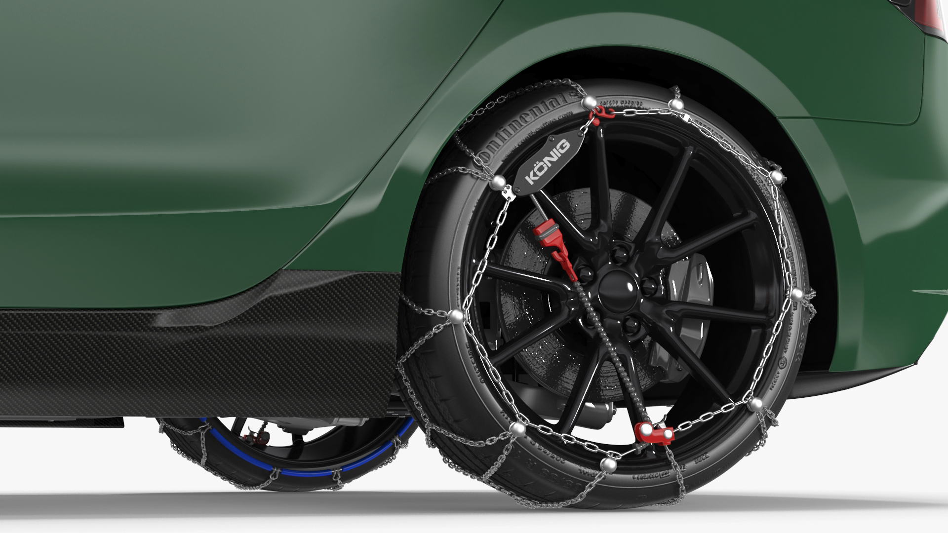 3D model Tesla Model 3 with Wheel and Roof Accessories