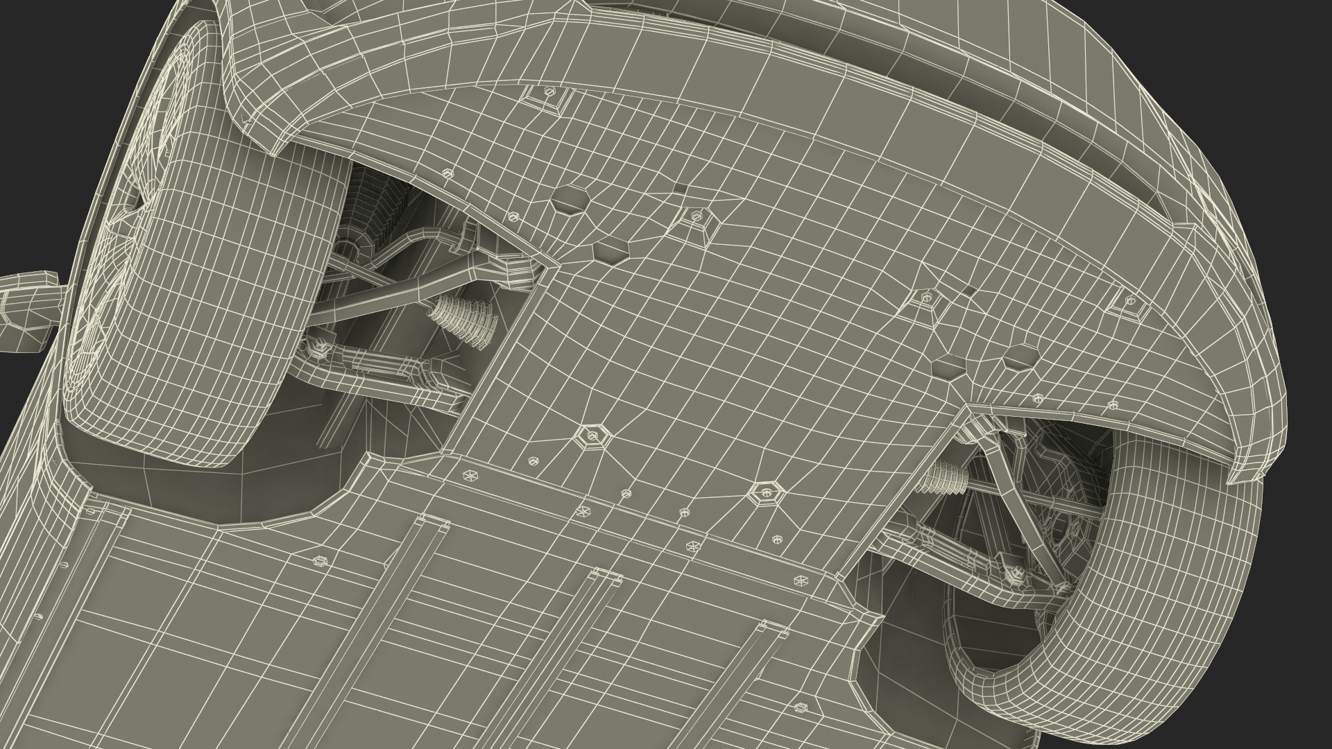 3D model Tesla Model 3 with Wheel and Roof Accessories