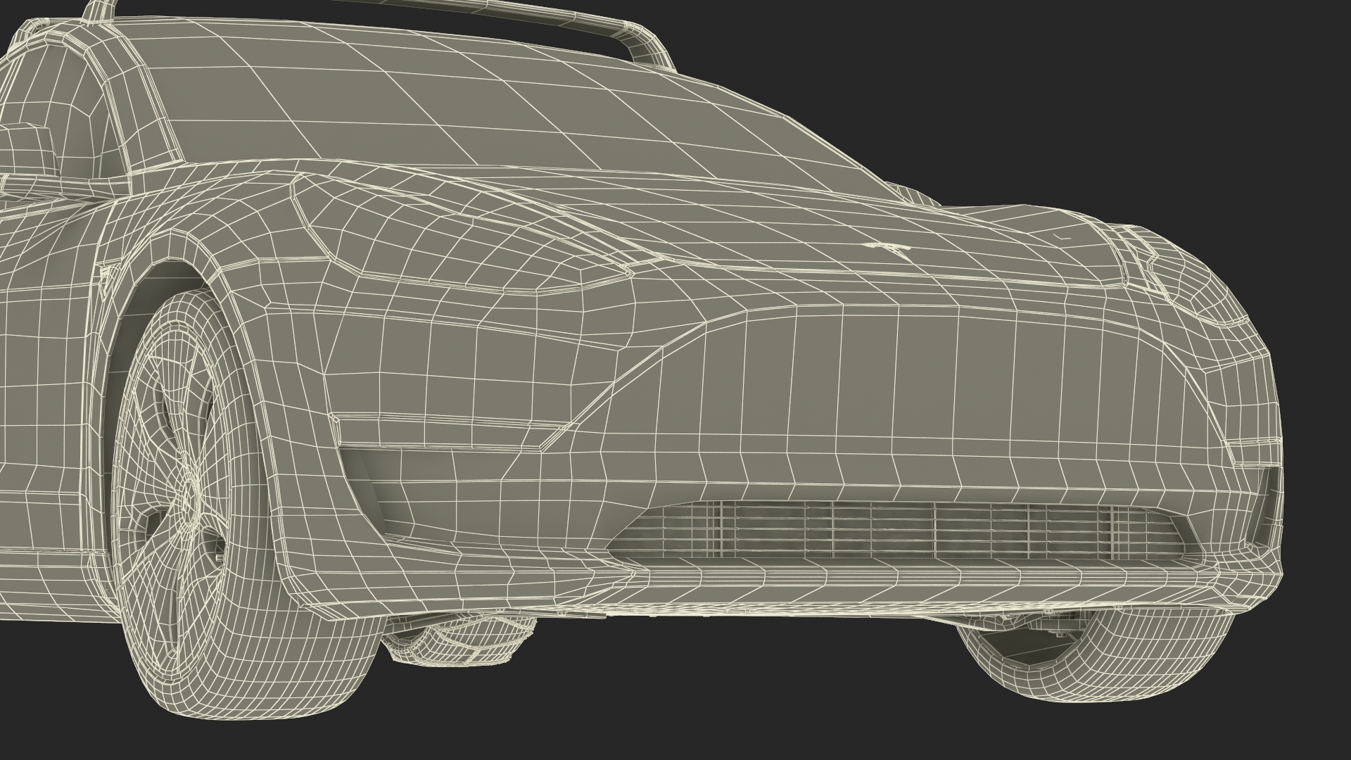 3D model Tesla Model 3 with Wheel and Roof Accessories