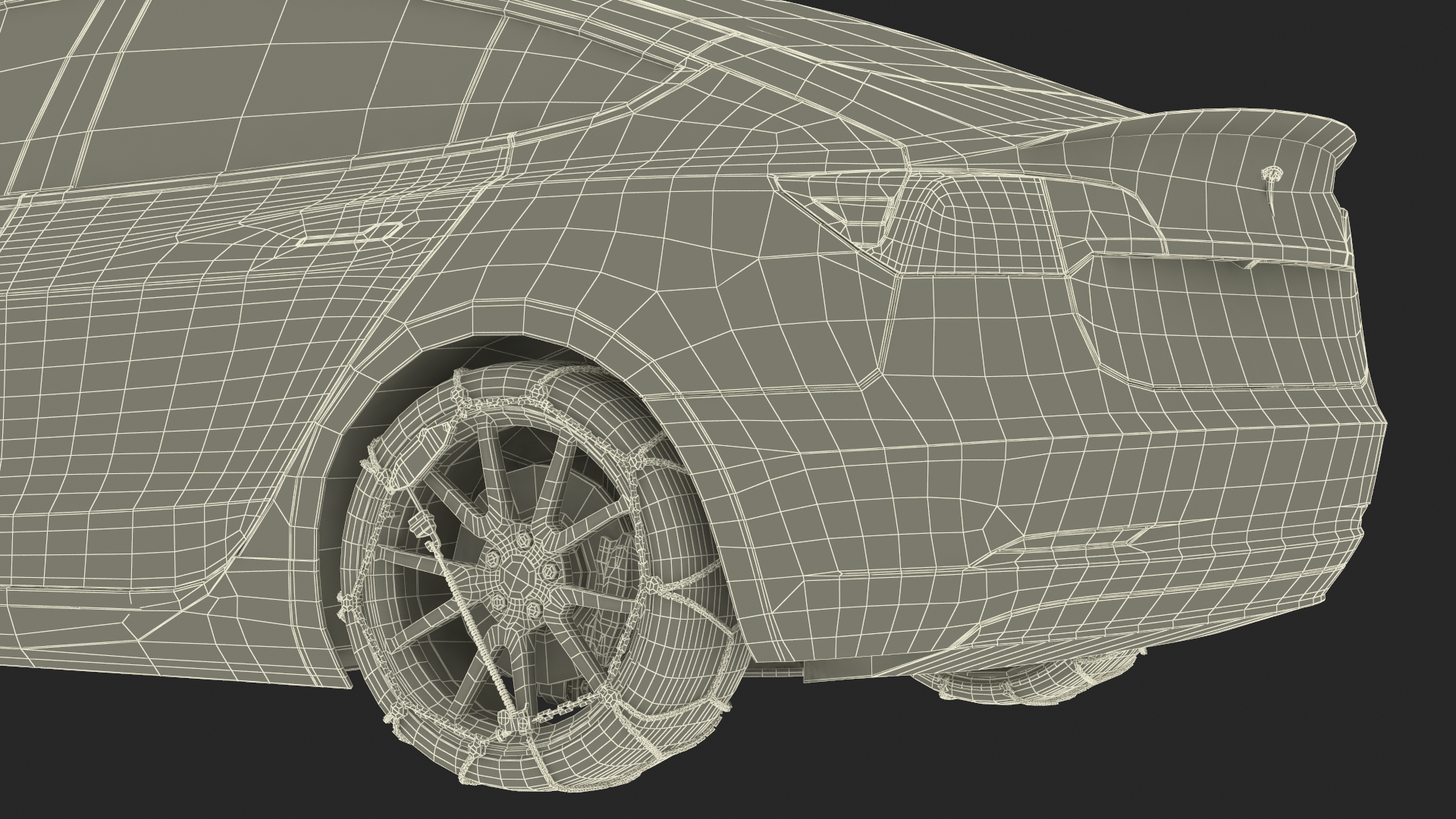 3D model Tesla Model 3 with Wheel and Roof Accessories