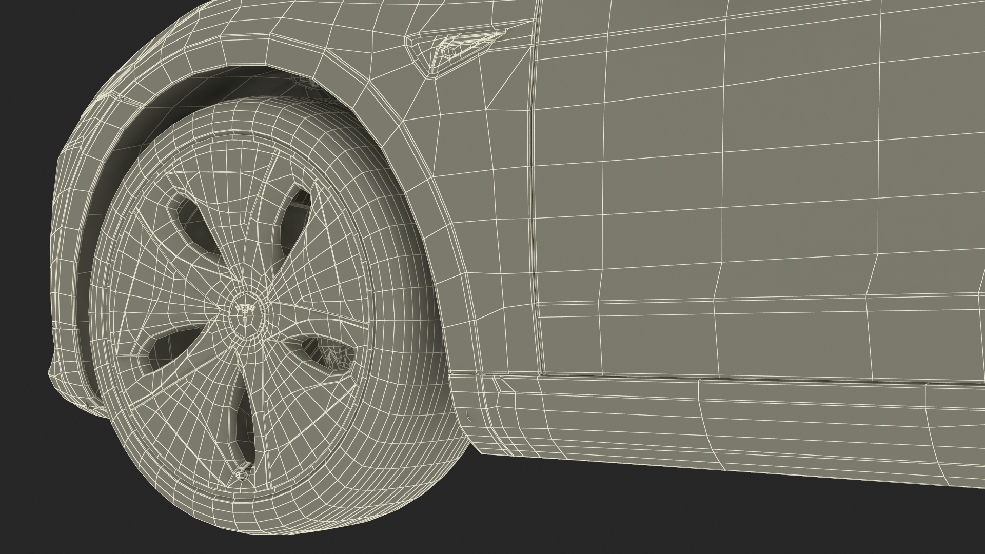 3D model Tesla Model 3 with Wheel and Roof Accessories