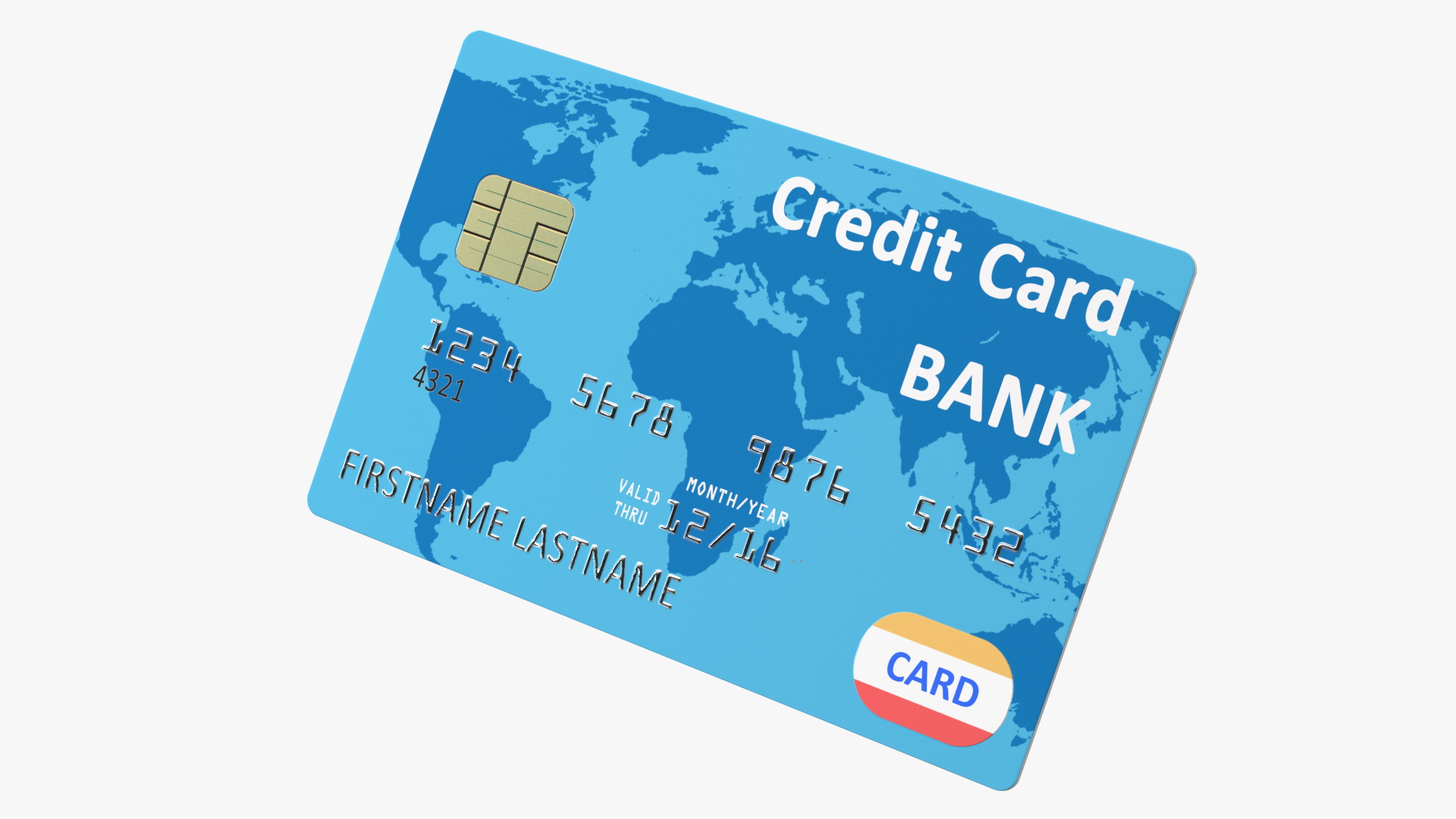 3D model Standard Credit Card