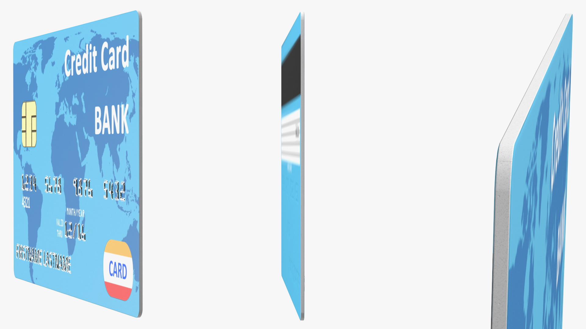 3D model Standard Credit Card