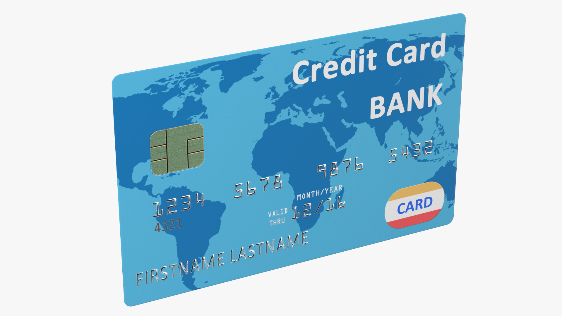 3D model Standard Credit Card