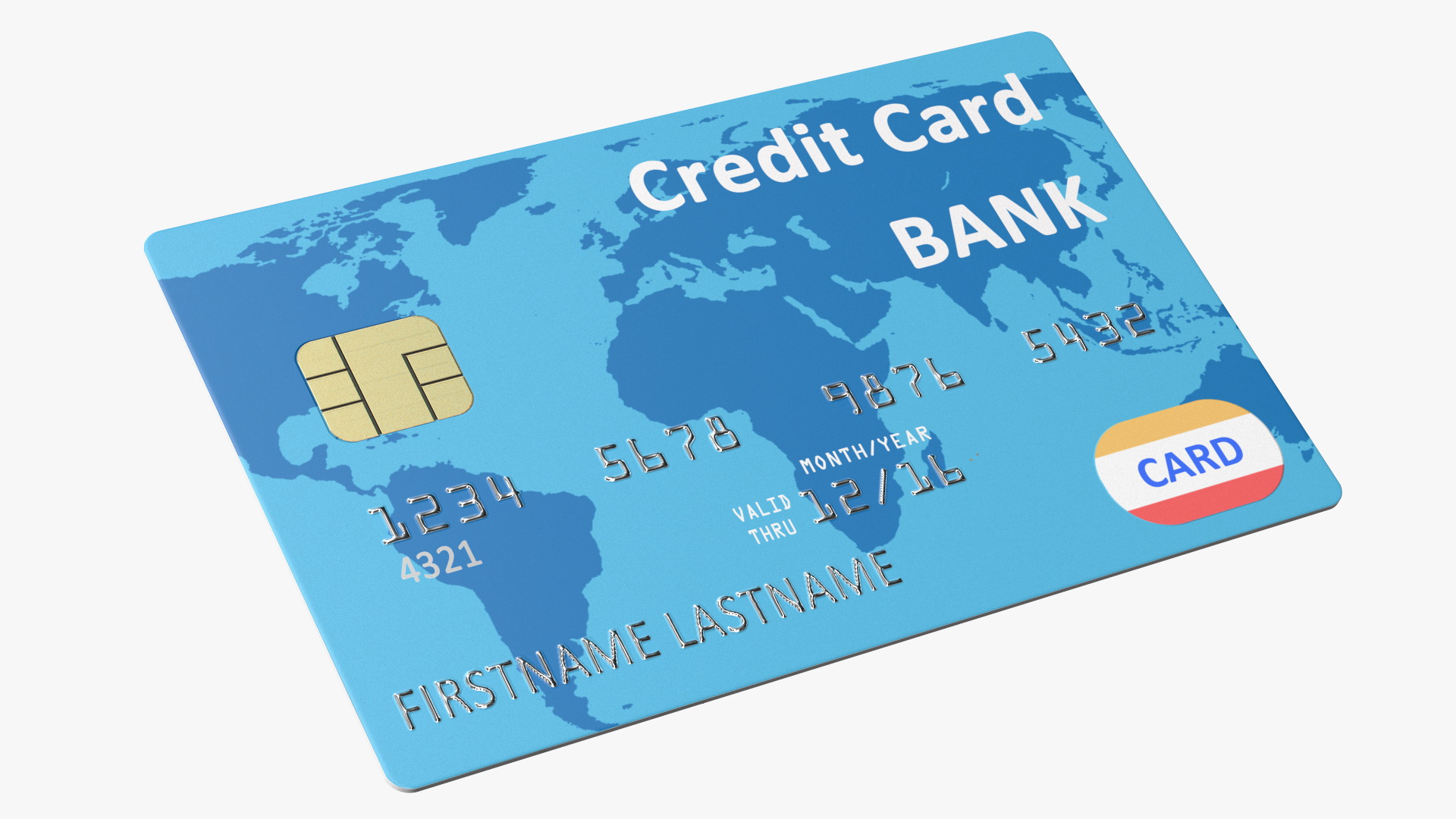 3D model Standard Credit Card