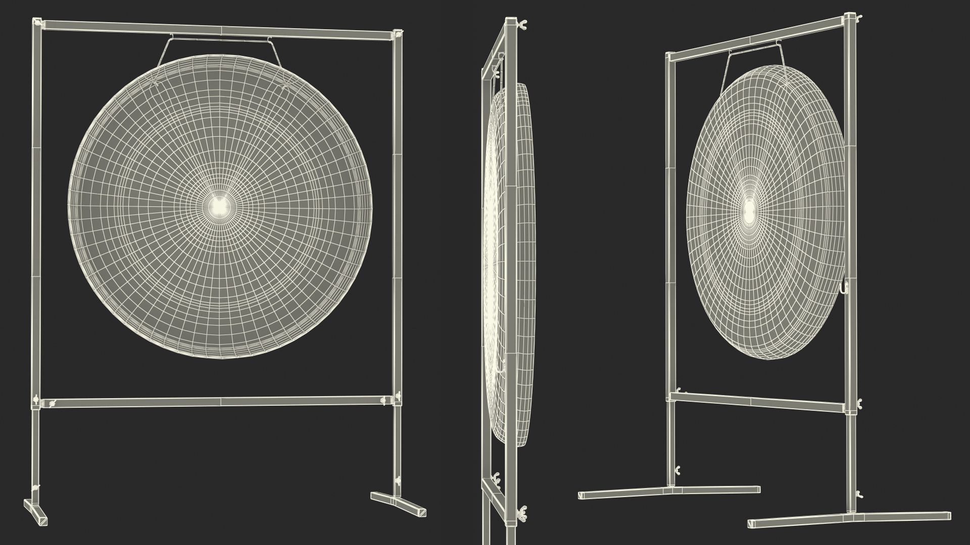 Symphonic Gong Paiste 40 inch Square Stand 3D